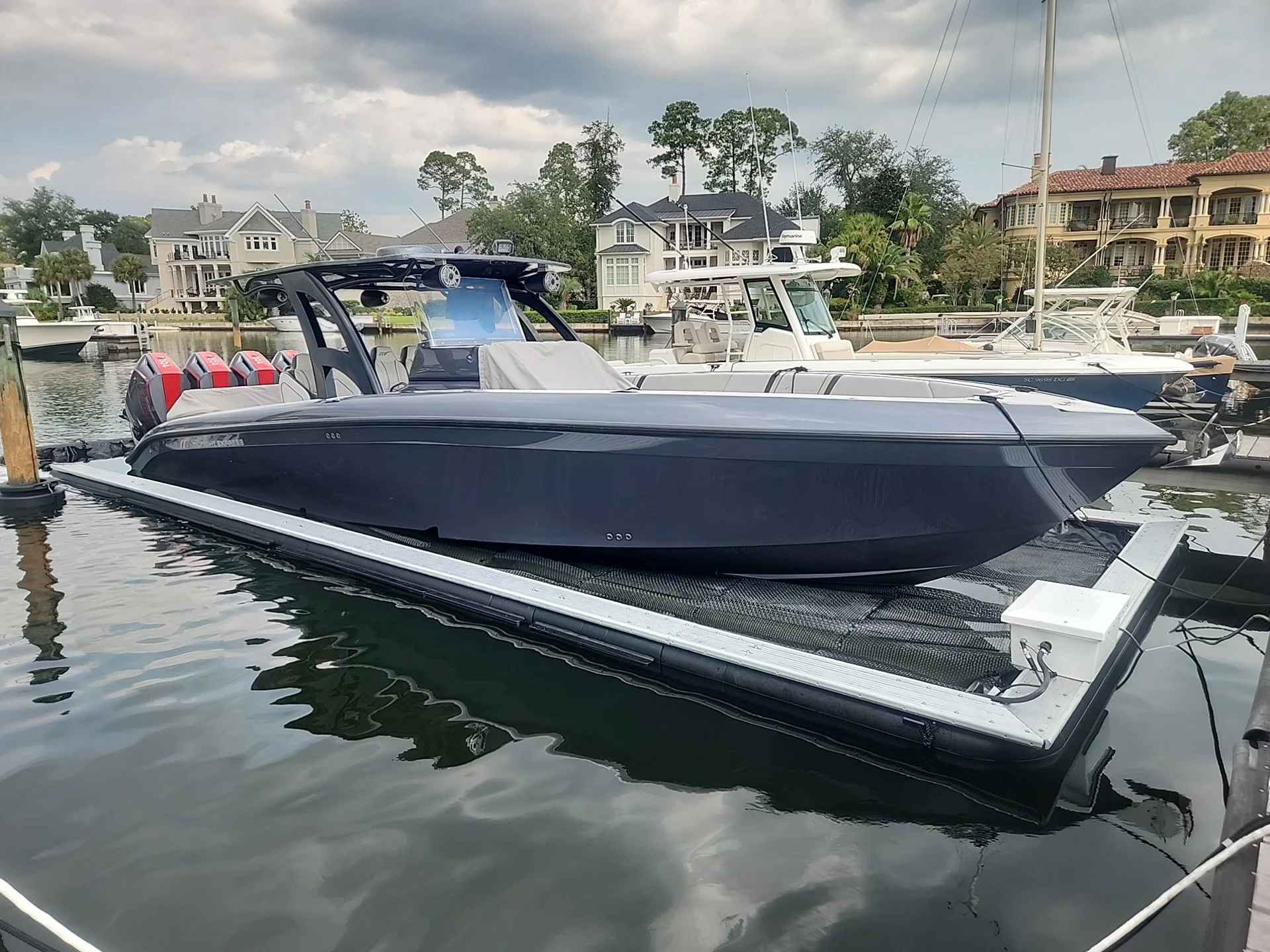 37' Midnight Express in 41x13 Solstice SeaPen, Hilton Head Island, South Carolina