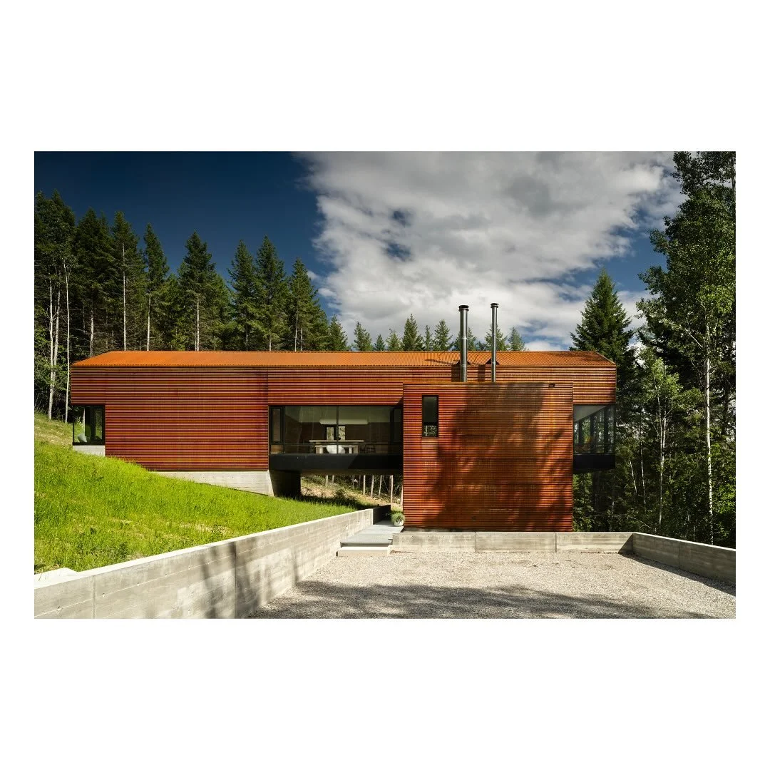 Kootenay Cabin - A balance of rugged materials for a rugged environment. 
One of Junipers first projects as a new firm, it reflects our passion for going beyond the norm, leaning into 3D modeling from schematic design all the way through to in-house