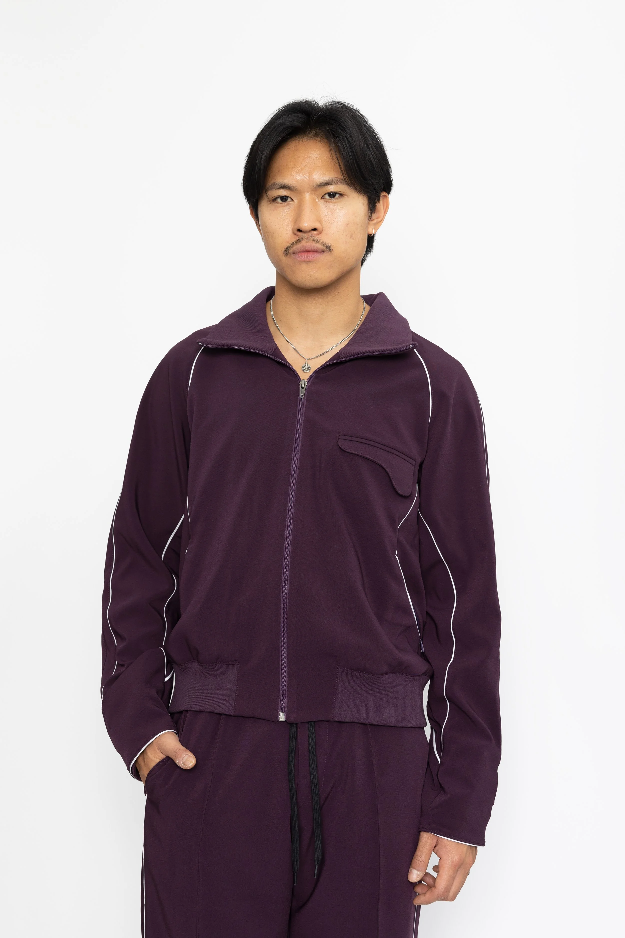 Baseline Track Jacket in Purple