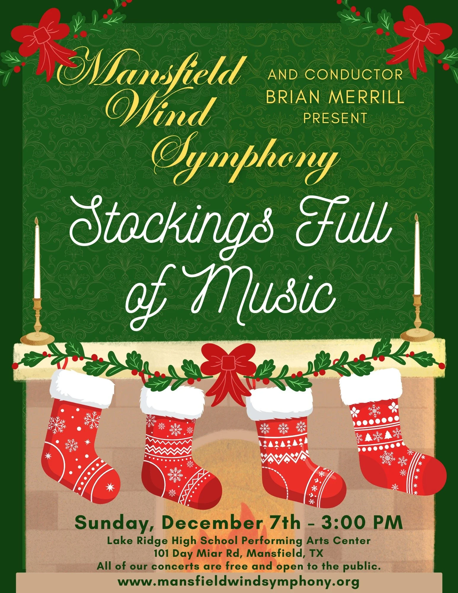 Mansfield Wind Symphony presents "Stockings Full Of Music"