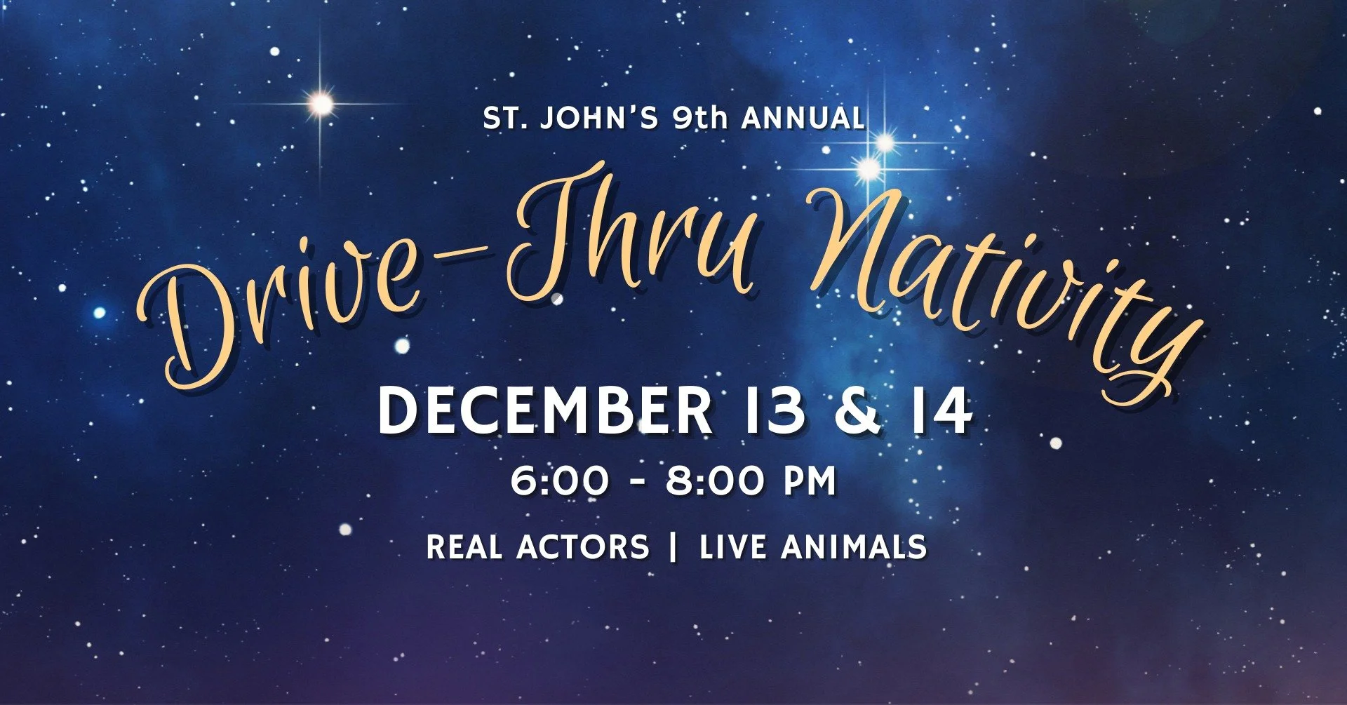 St. John's 9th Annual Drive-Thru Nativity