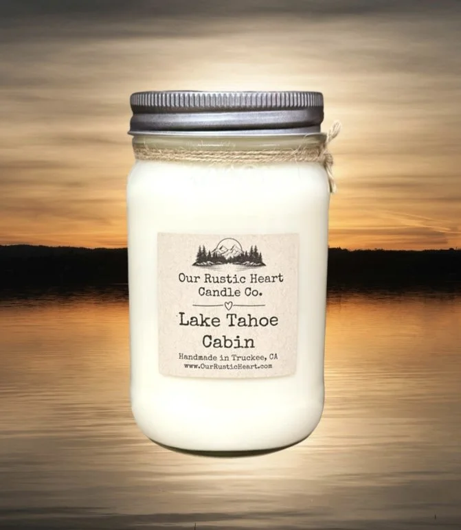 Lake Tahoe candles, eco friendly Tahoe candles, Candles made in Tahoe, Handmade Lake Tahoe candles, Lake Tahoe gifts, Handmade Lake Tahoe gifts, popular Tahoe candles