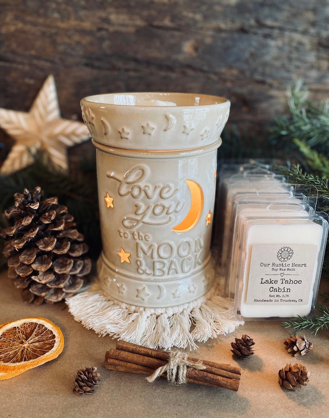 Love You to the Moon and Back Wax Warmer and Wax Melt Bundle Set — Our  Rustic Heart Candle Co.