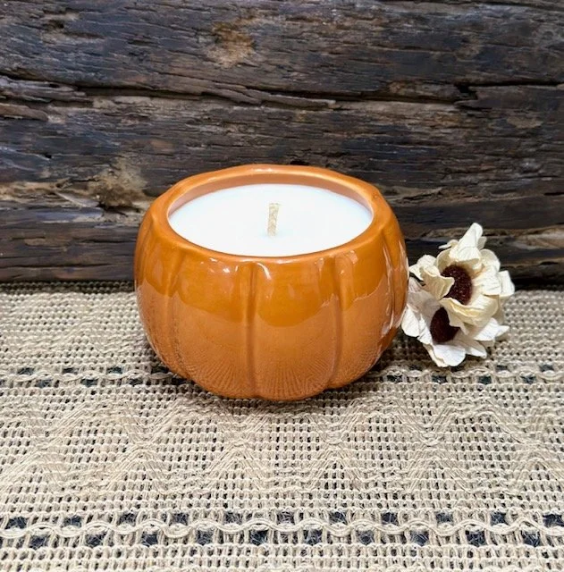 farmhouse pumpkin candles, rustic fall candles, pumpkin soy candles, handmade fall candles, charming fall candles, fall candle gifts