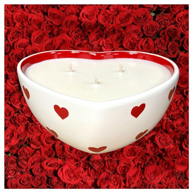 Valentine's Day candles, custom Valentine's day gifts, Valentine's candles, Refillable Valentine's day candles, eco friendly Valentine's day gifts, handmade heart candles, unique heart candle, heart candle gifts, Our Rustic Heart