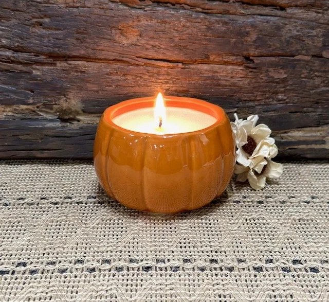 farmhouse pumpkin candles, rustic fall candles, pumpkin soy candles, handmade fall candles, charming fall candles, fall candle gifts