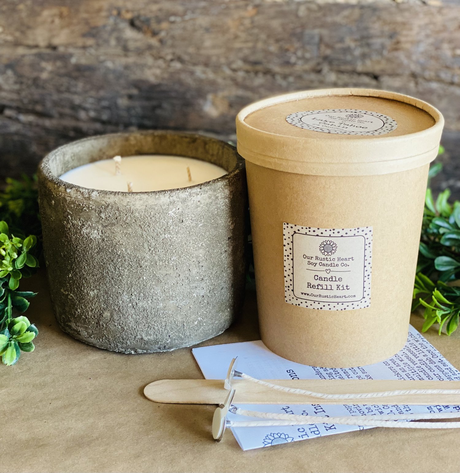 Custom Refillable Candles — Shop — Our Rustic Heart Candle Co.