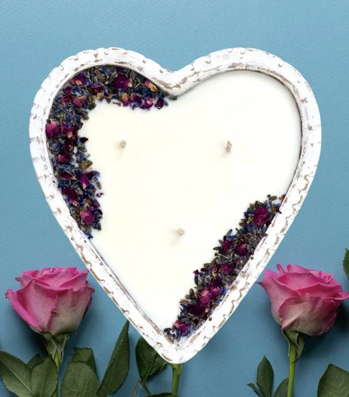 Rustic Heart Custom Refillable Candle