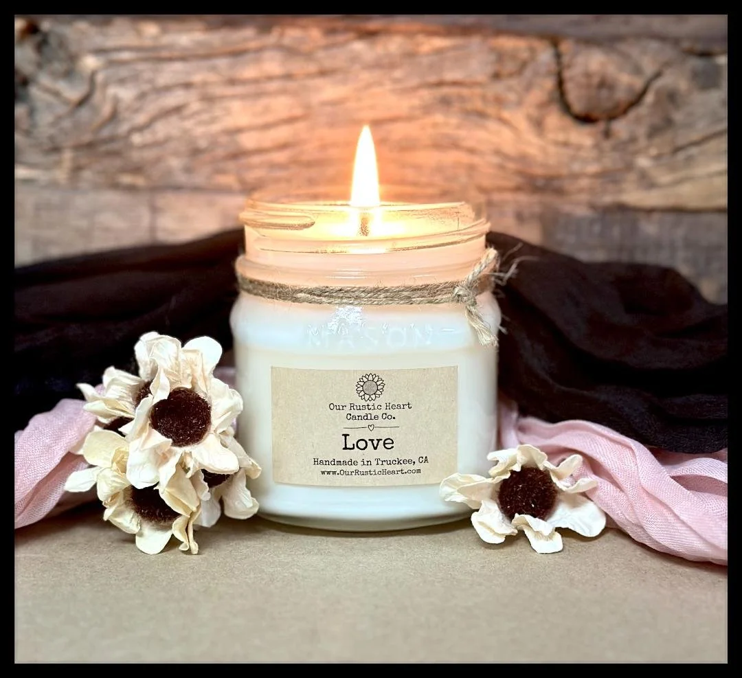Valentine's Day Candles, Handmade Valentine's day gifts, rustic Valentine's day candles. eco friendly Valentine's day gifts, Our Rustic Heart