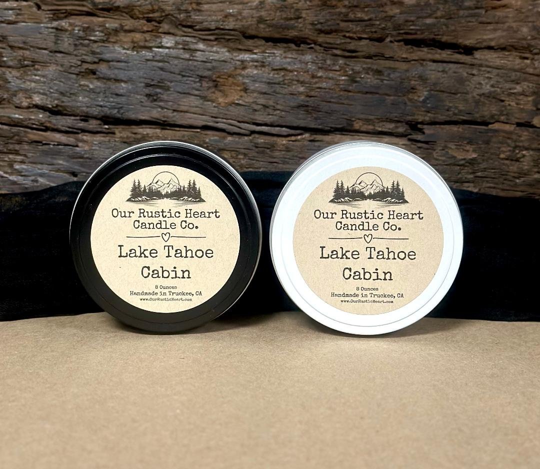 Lake Tahoe candles, Tahoe candles, Our Rustic Heart, Lake Tahoe, candle shop, Truckee