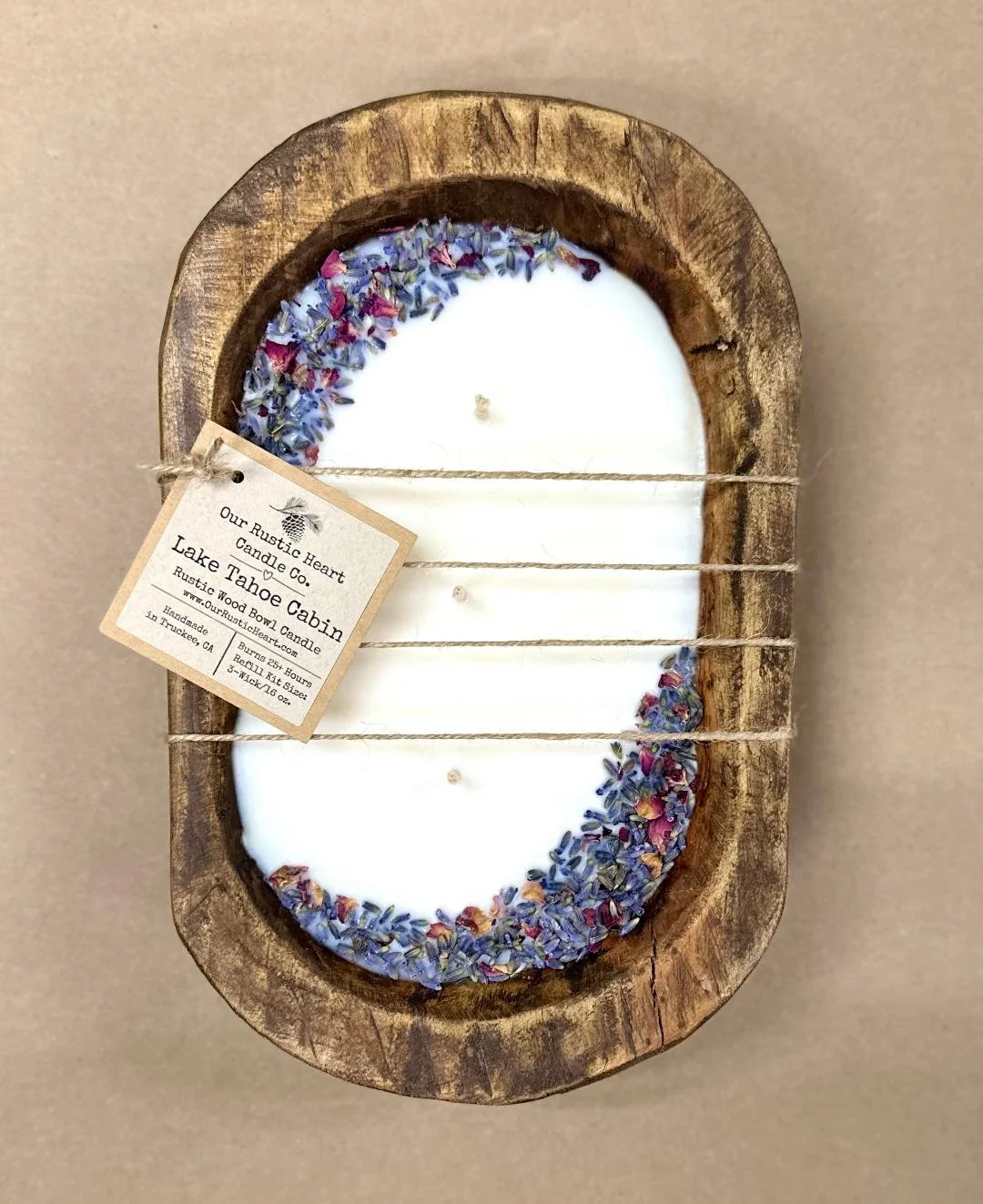 Custom Refillable Candles — Our Rustic Heart Candle Co.