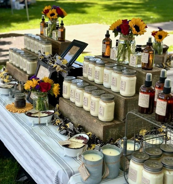 Placerville home show, weekend craft events, things to do, foothills, candles, handmade, crafts, custom candles, eco friendly gifts, mothers day shopping, handmade crafts for Mother's Day, Our Rustic Heart Candle Co.