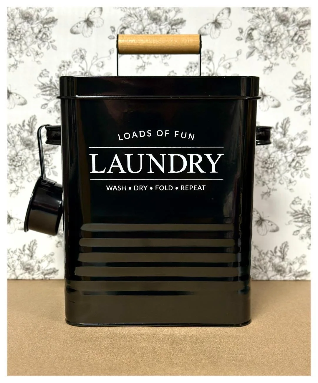 rustic laundry detergent container, farmhouse laundry container, rustic laundry room décor, farmhouse laundry room décor