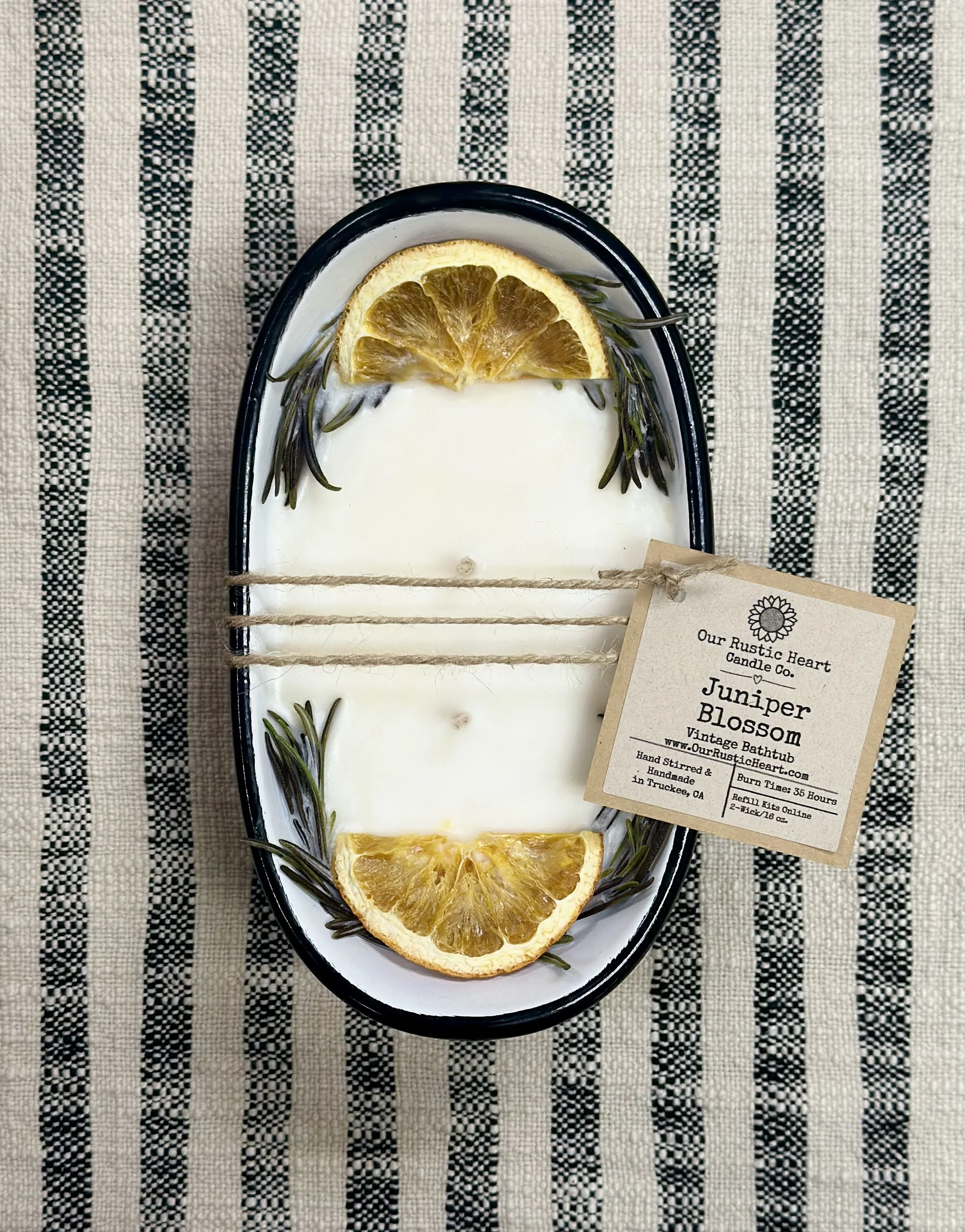 vintage candles, handmade vintage candles, charming candles, bathroom candles, custom candles, vintage refillable candles, Lake Tahoe candles, rustic eco friendly candles