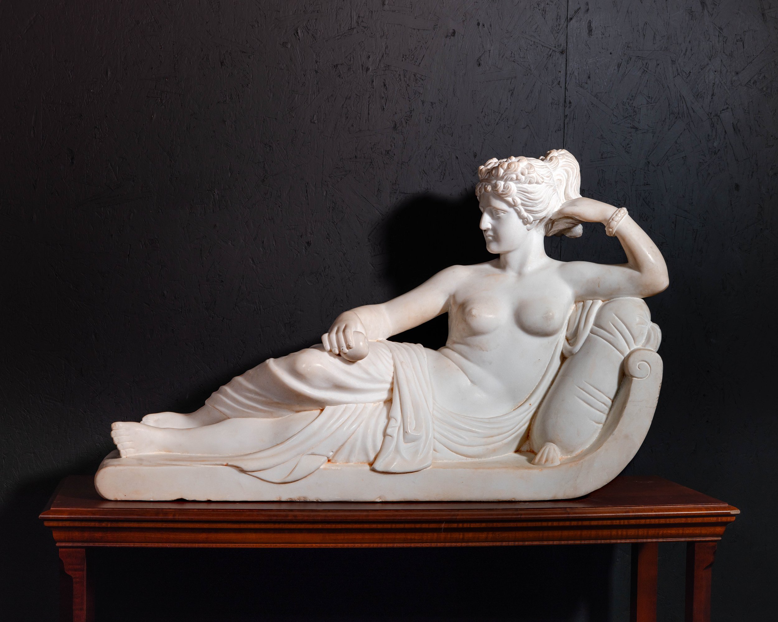 We have all kinds of wonderful art, like this genuine marble fine art sculpture