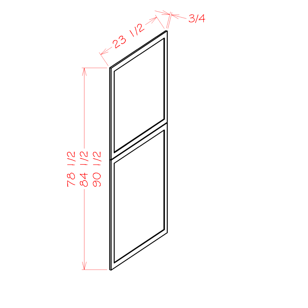 SW Tall Decorative End Panels 90 1/2"H
