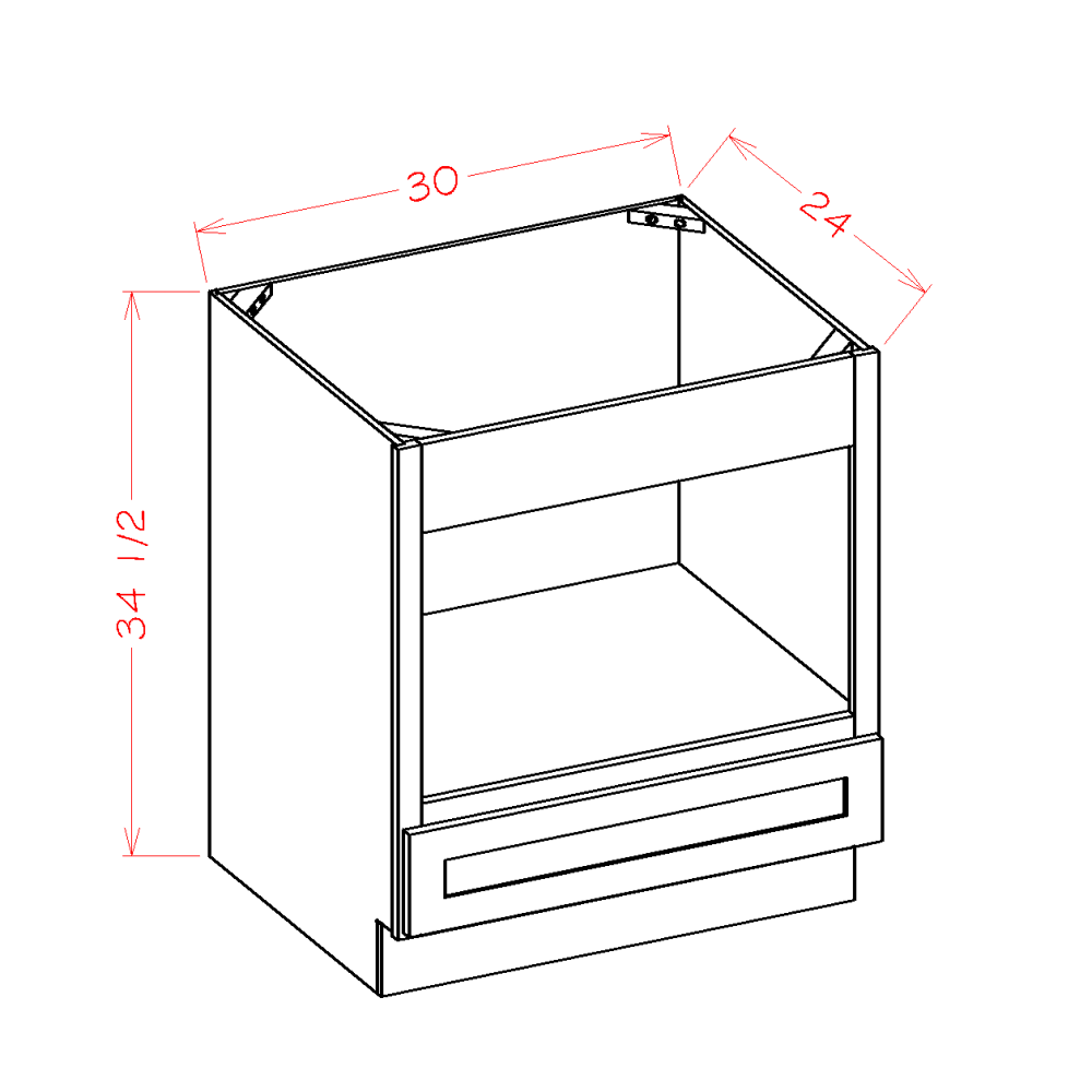 SA Base Microwave Cabinet 30"W