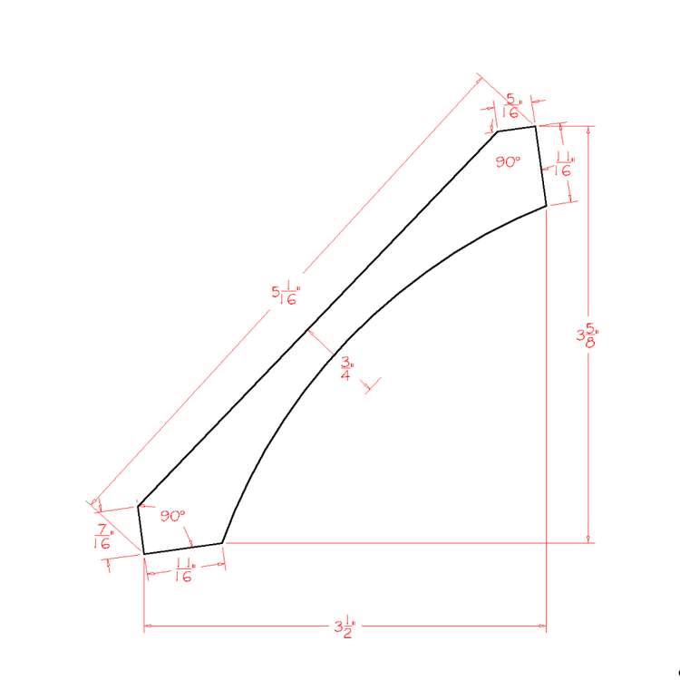 OT Large Angle Crown Moulding (3"H)