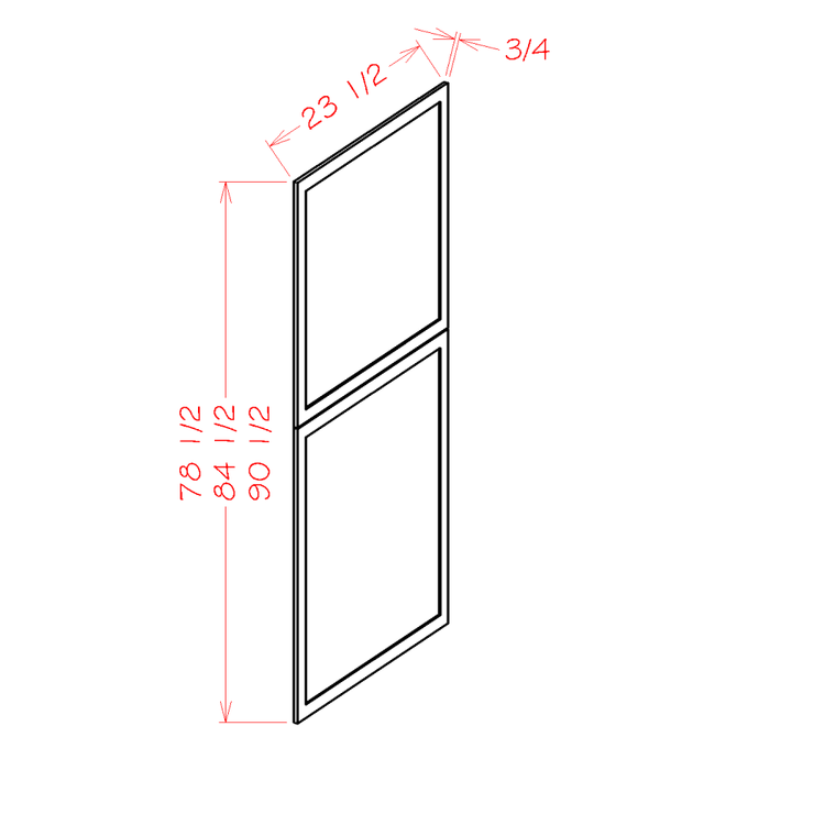OW Tall Decorative End Panel 84 1/2"H