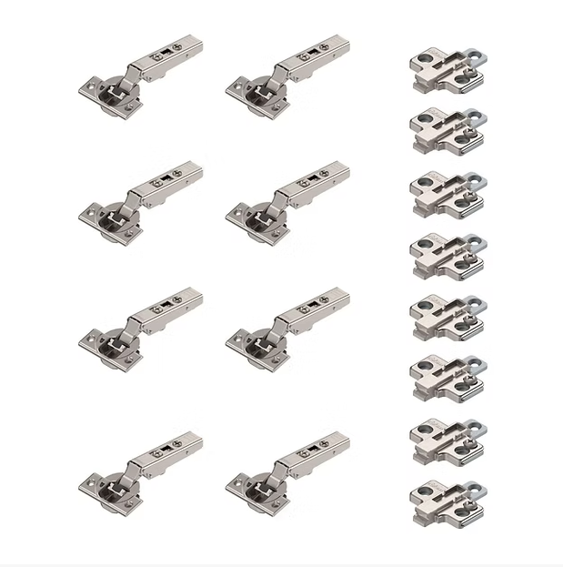 Blum 110 Deg Soft Close Hinge Full OL Screw on with Plate (8 pack)