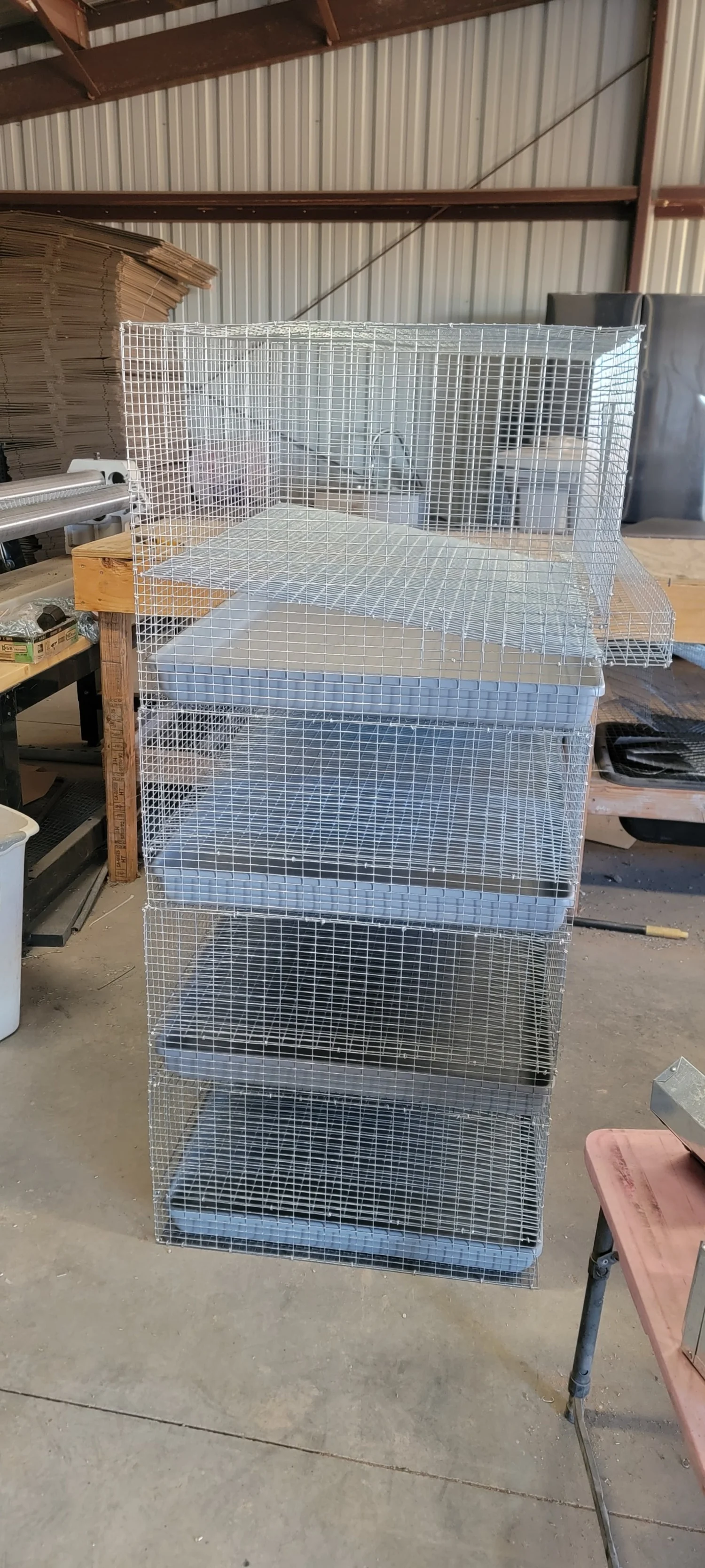 Stackable Quail Egg Layer Cage — Hostile Hare