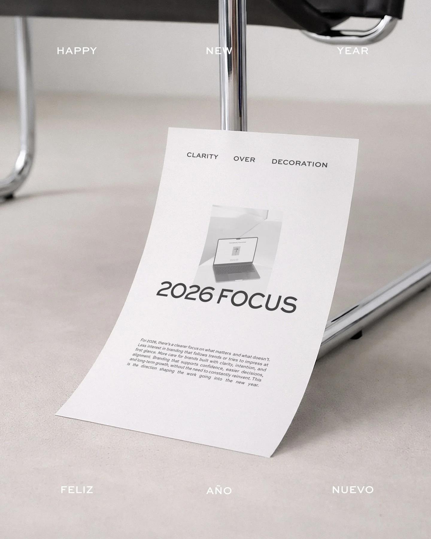 For 2026, there&rsquo;s a clearer focus on what matters and what doesn&rsquo;t.

Less interest in branding that follows trends or tries to impress at first glance. More care for brands built with clarity, intention, and alignment.

Branding that supp