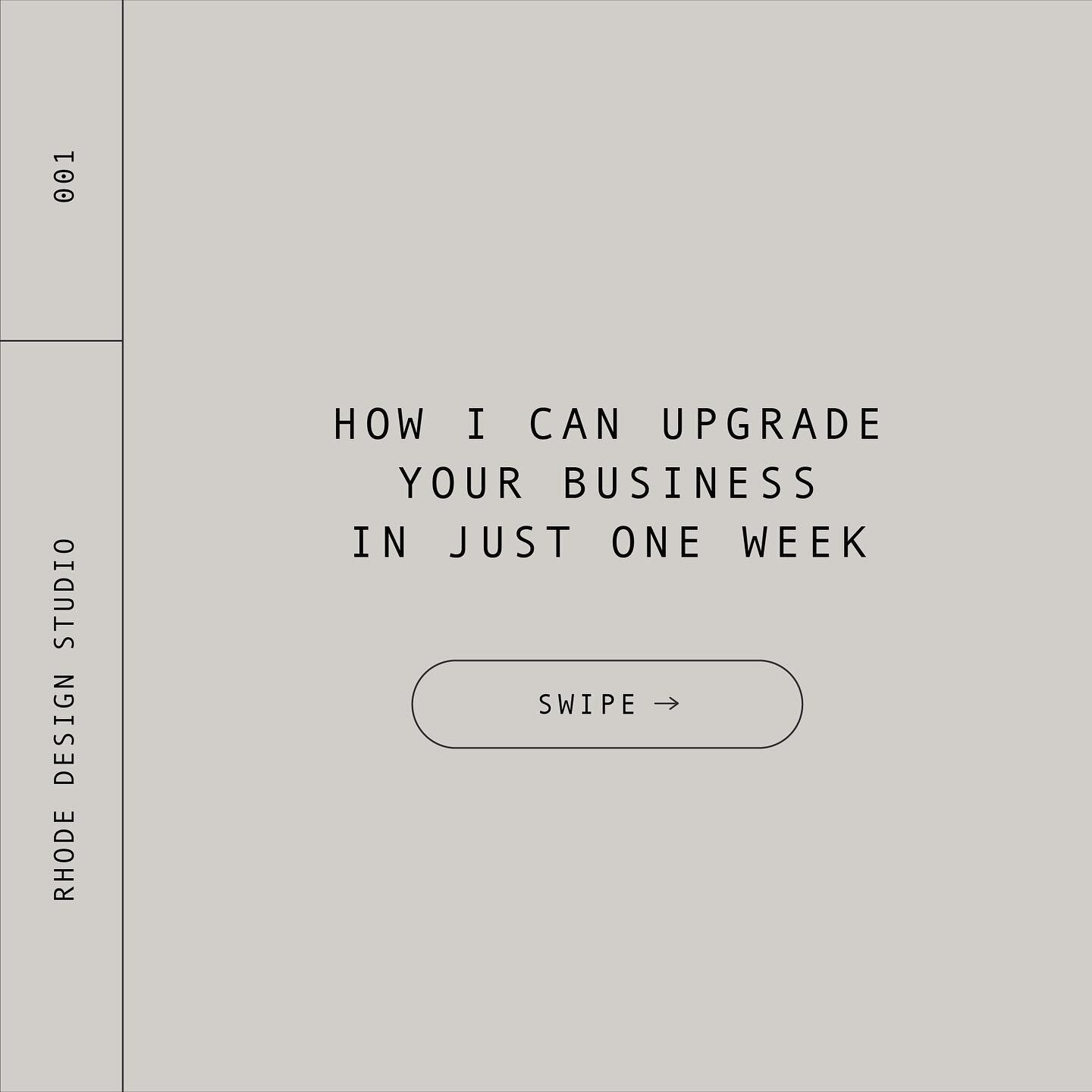 What if I told you you could could have a shiny new, totally unique, better than you could ever imagine, dream brand in just ONE WEEK! There&rsquo;s no way right!? 😱🤯

Well I am so excited to share that there is a way, through my package &ldquo;Any