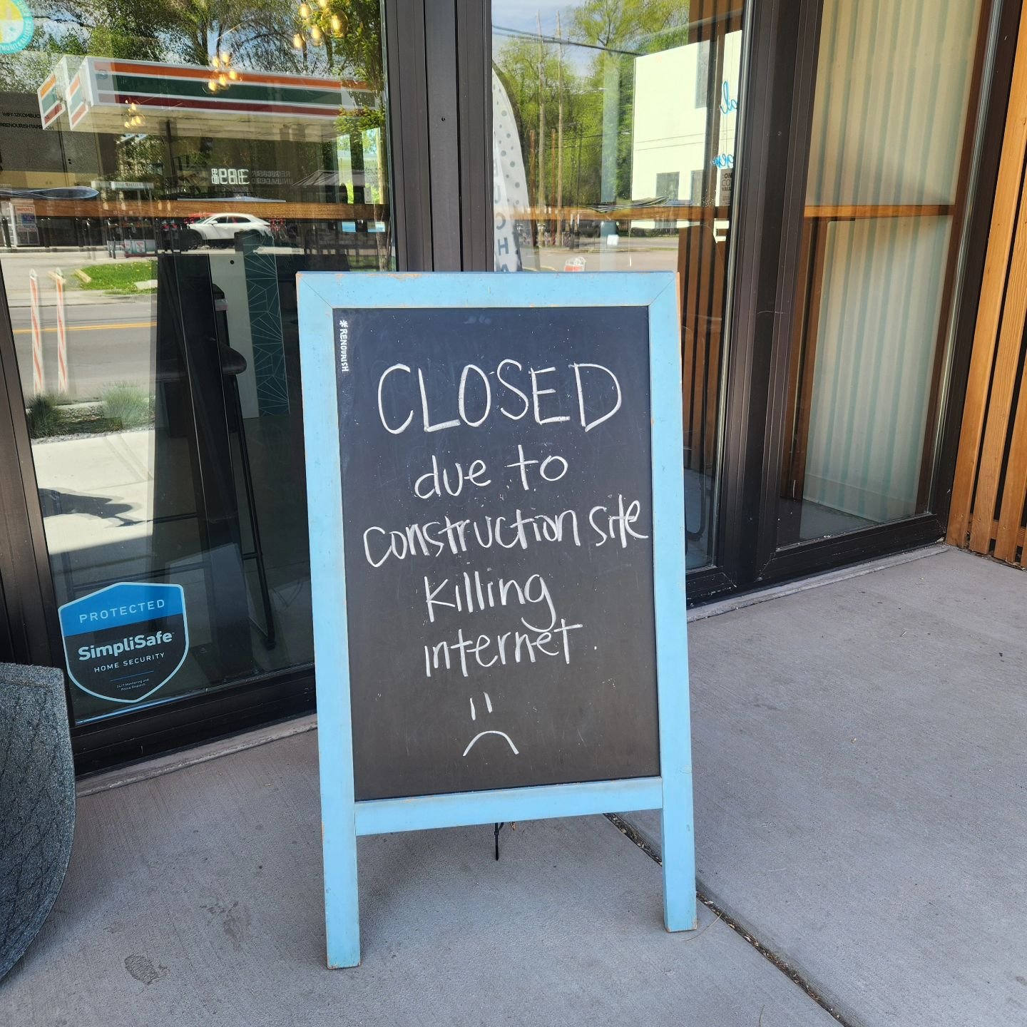 😢 we'll be closed for a few hours since the construction site next door cut internet to our building. Expected to be back up 5ish. 🤞

#saltlakecity