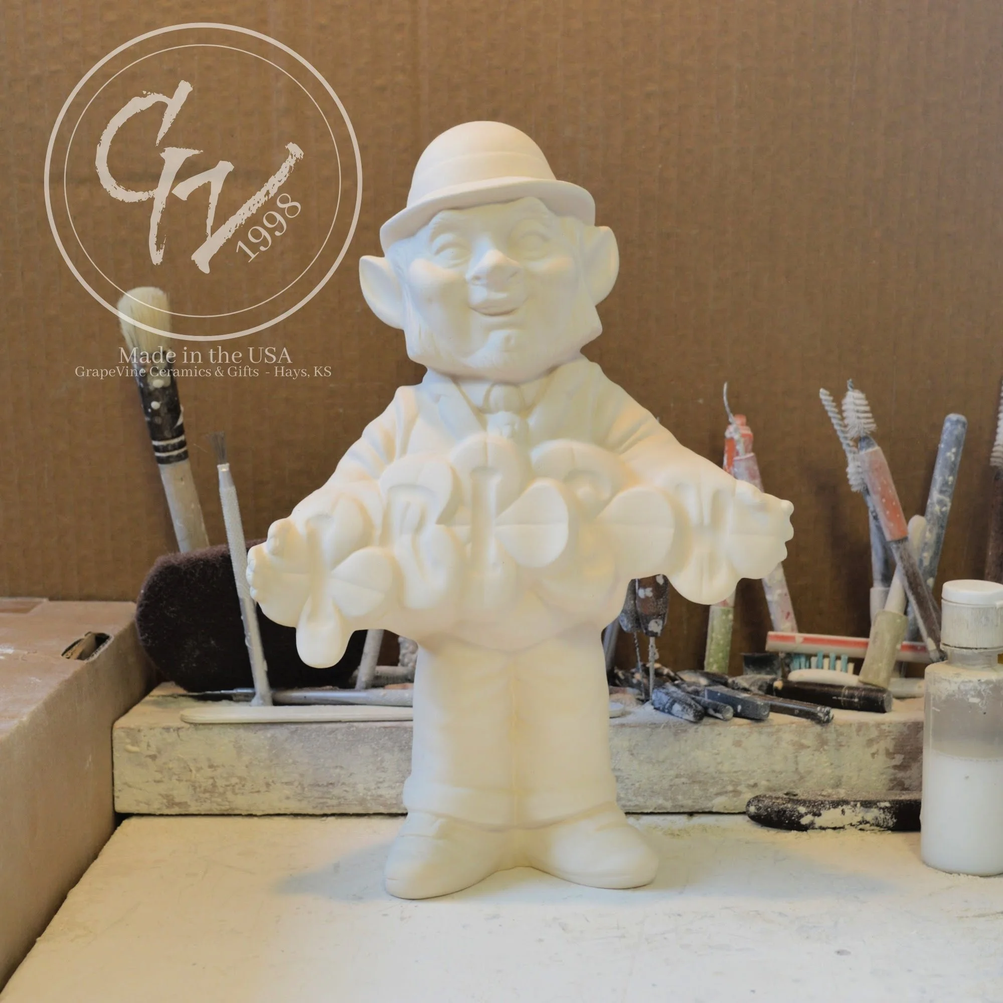 GrapeVine Ceramics-Leprechaun Greeter-Kansas 144.2.jpg