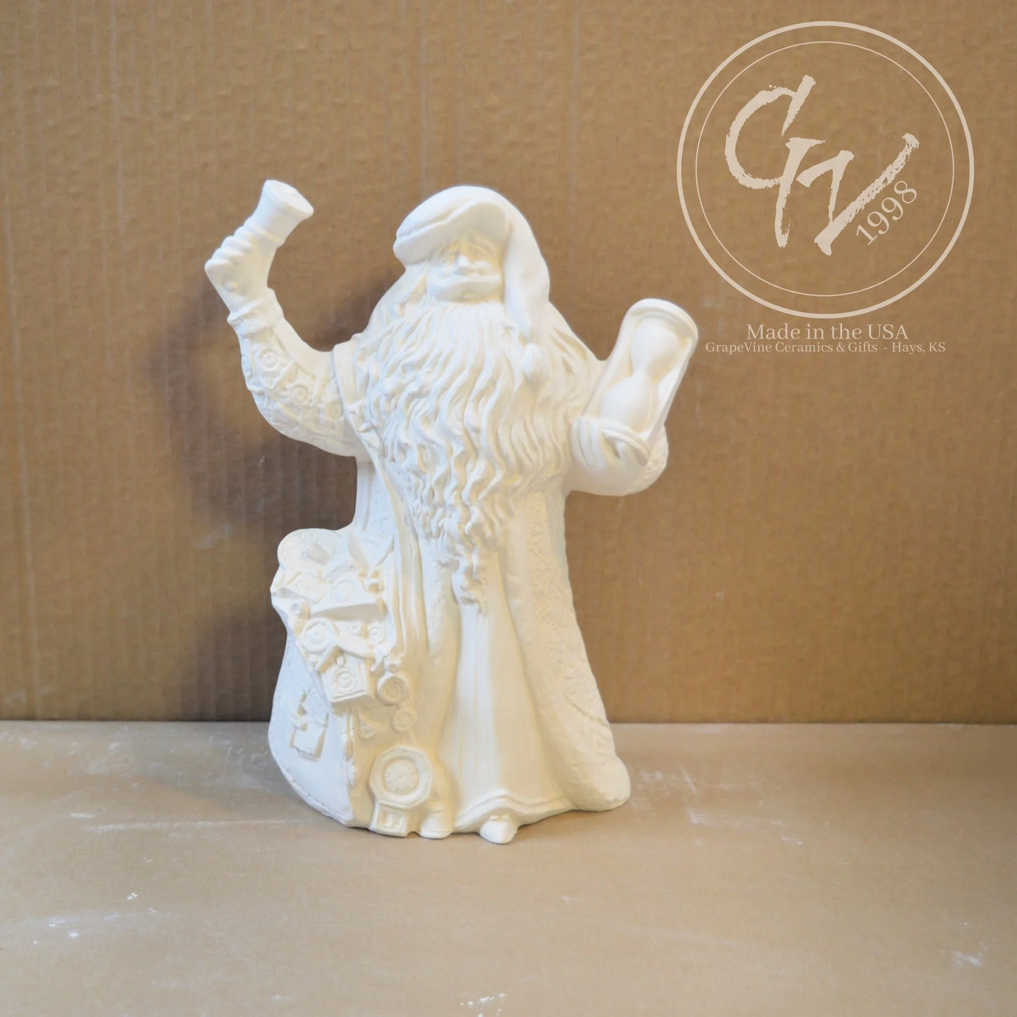 GrapeVine Ceramics-Christmas Time Santa-Gare 2497.1.jpg