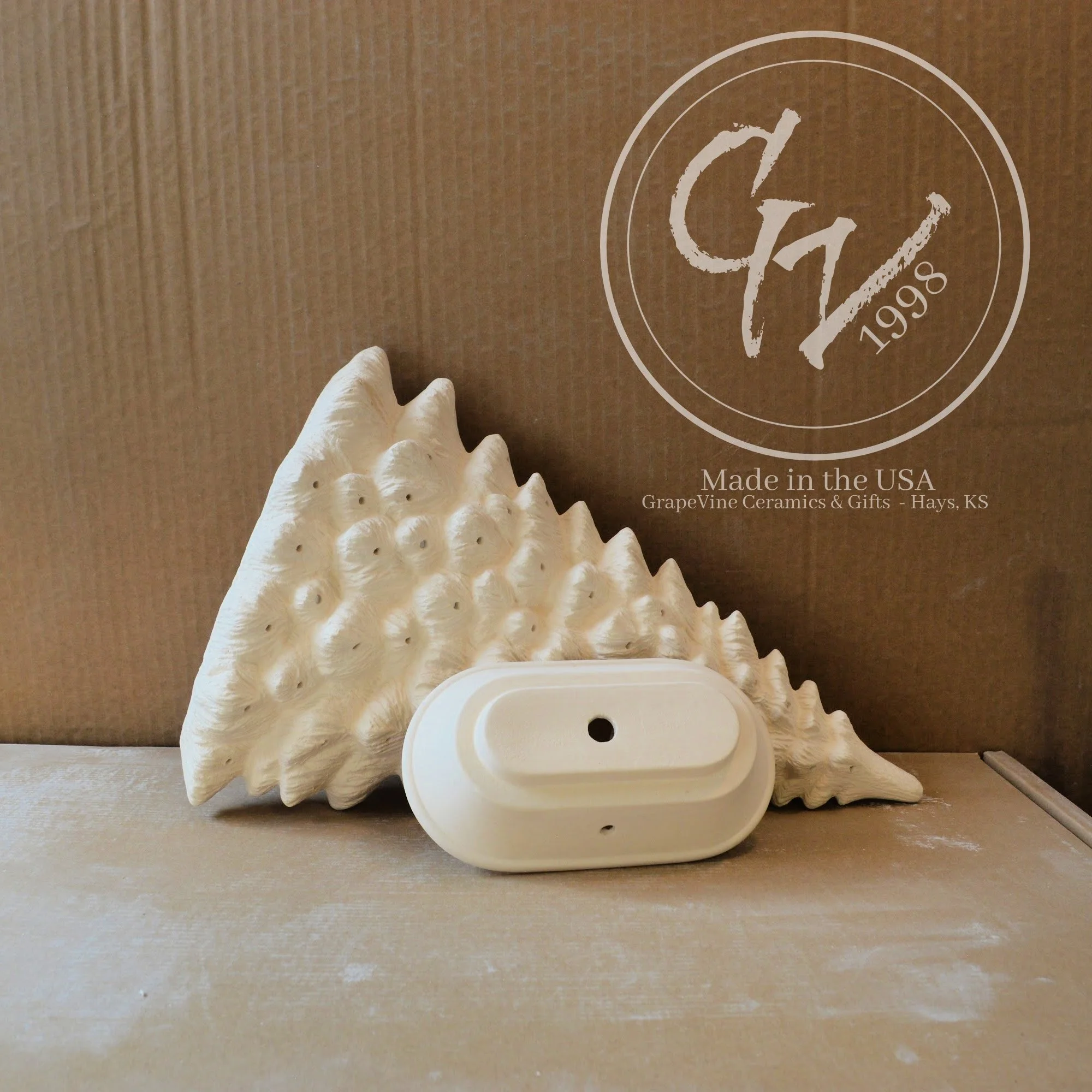 GrapeVine Ceramics-Slim Window Christmas Tree.Scioto S1185S1186.9.jpg