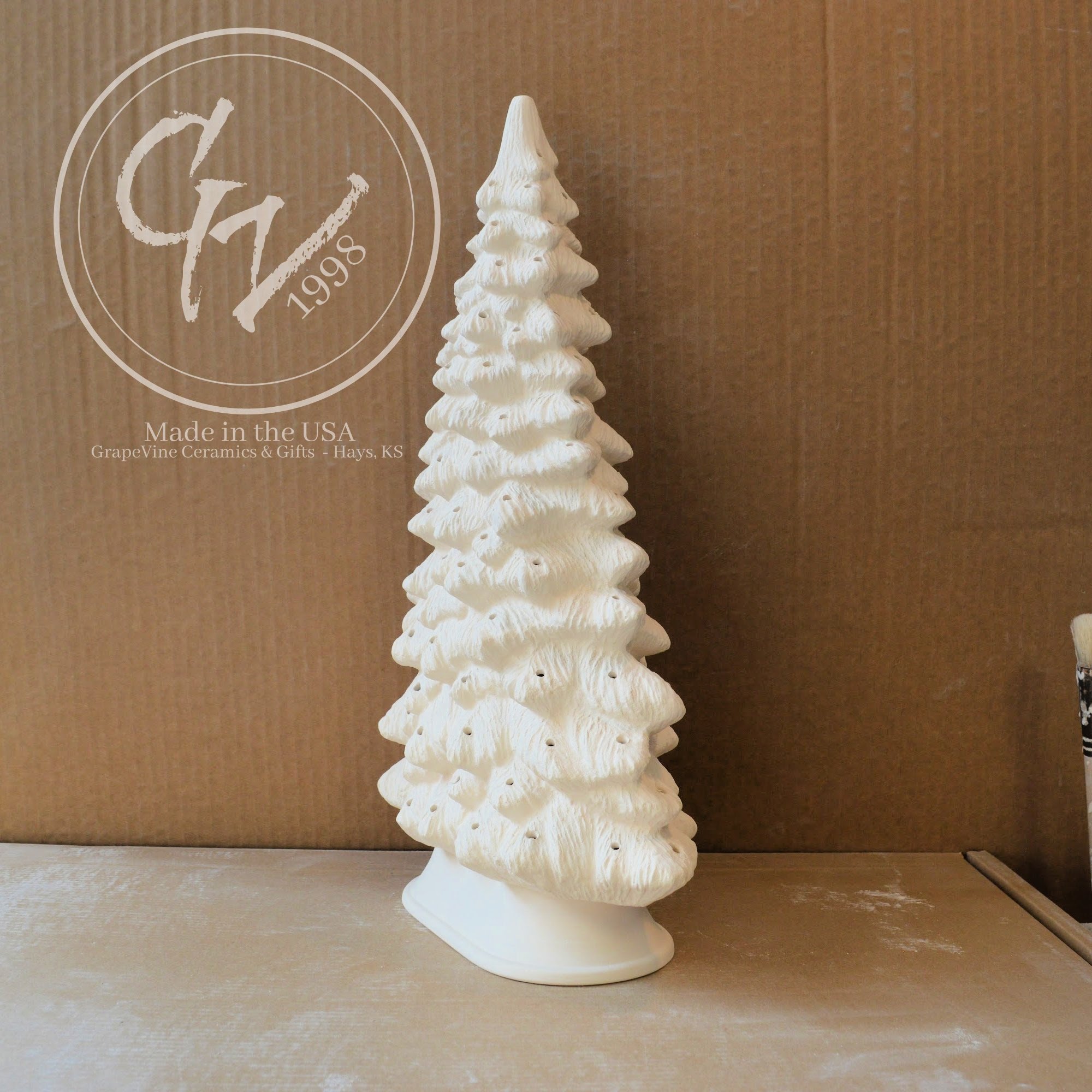 GrapeVine Ceramics-Slim Window Christmas Tree.Scioto S1185S1186.4.jpg
