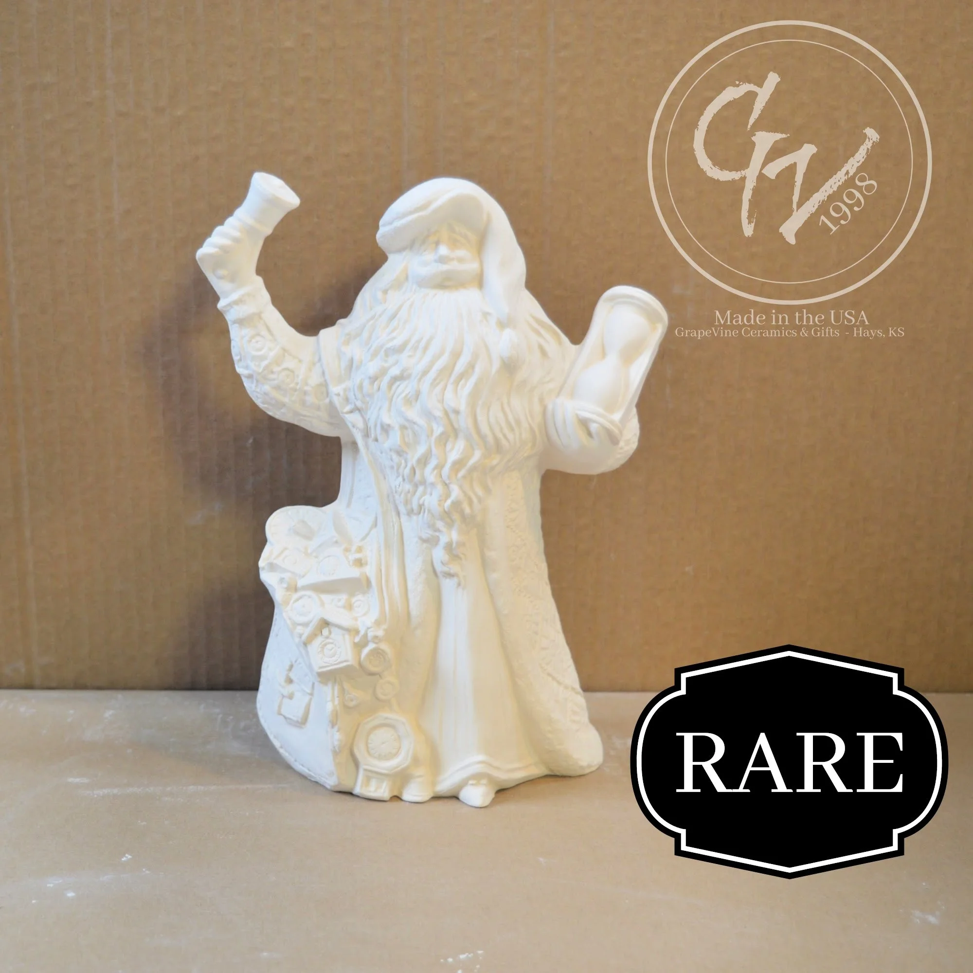 GrapeVine Ceramics-Christmas Time Santa-Gare 2497.3.jpg