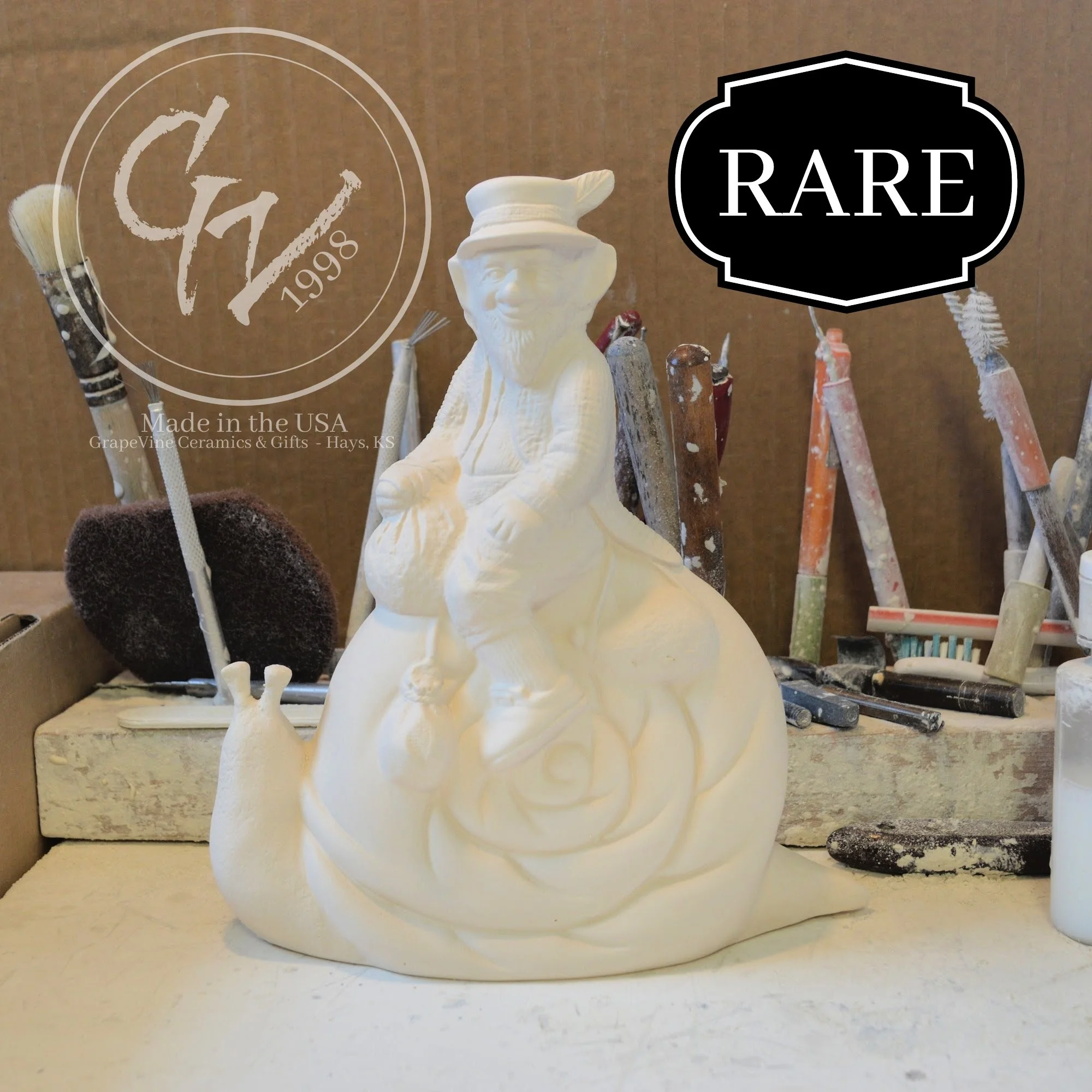 GrapeVine Ceramics-Fantasy Folk Snail-Kimple 1849.3.jpg