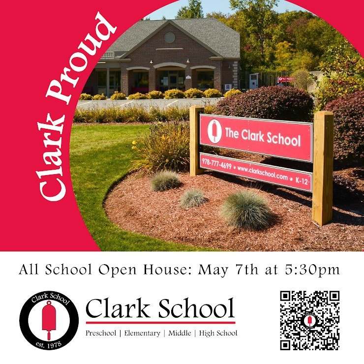 Join us for our Spring Open House on Wednesday, May 7th at 5:30pm! 🌸 clarkschool.com/admissions-events 

#ClarkProud #OpenHouse #PrivateSchool #handsonlearning #support #indivualized #flexible #preschool #preK #K12 #learning #education