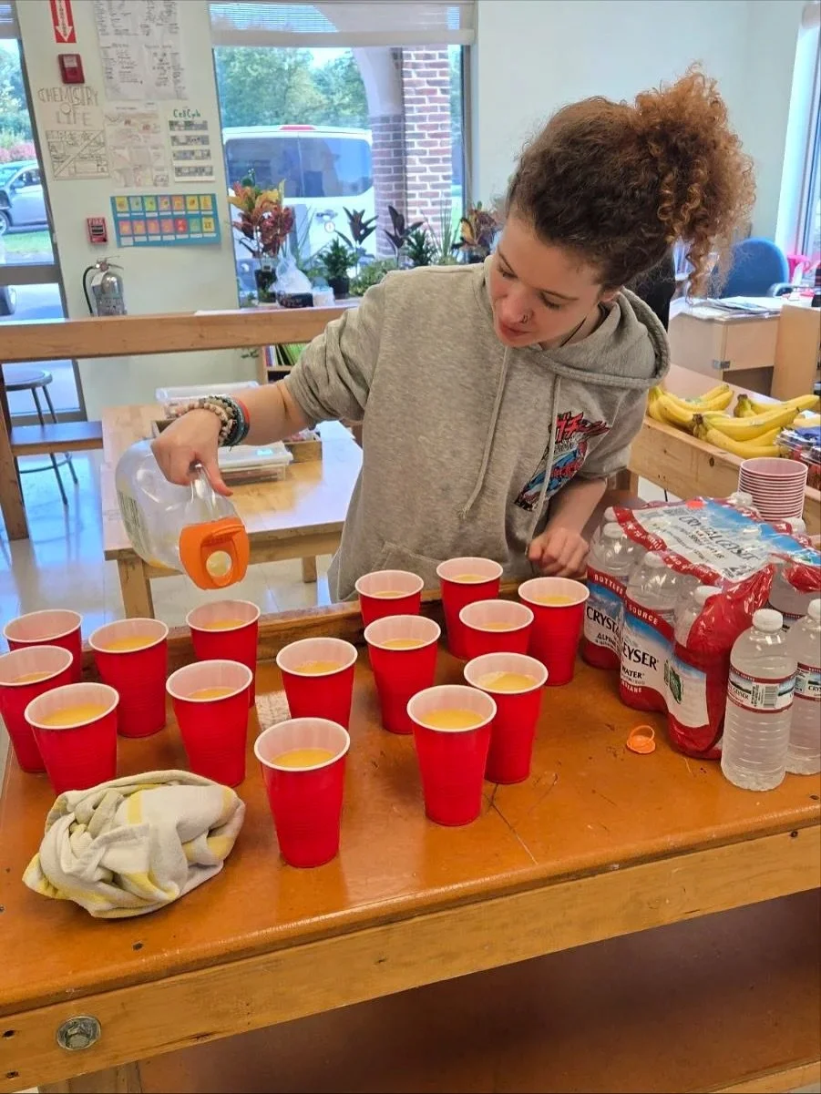 First High School Community Meal of the School Year! Starting off strong with breakfast for lunch! 🥓🍳 #highschool #community