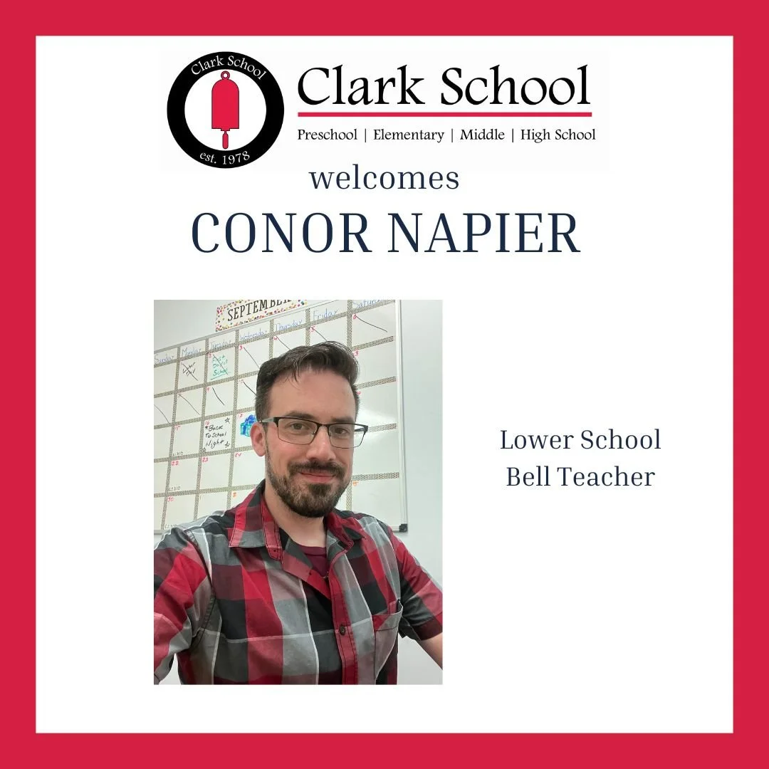 Welcome Conor, our new Lower School Bell Teacher! 🔔

At Clark School, we know every student learns differently &amp; our Bell Program gives them the personalized support they need to thrive.

Conor joins us with experience from Masconomet Middle and