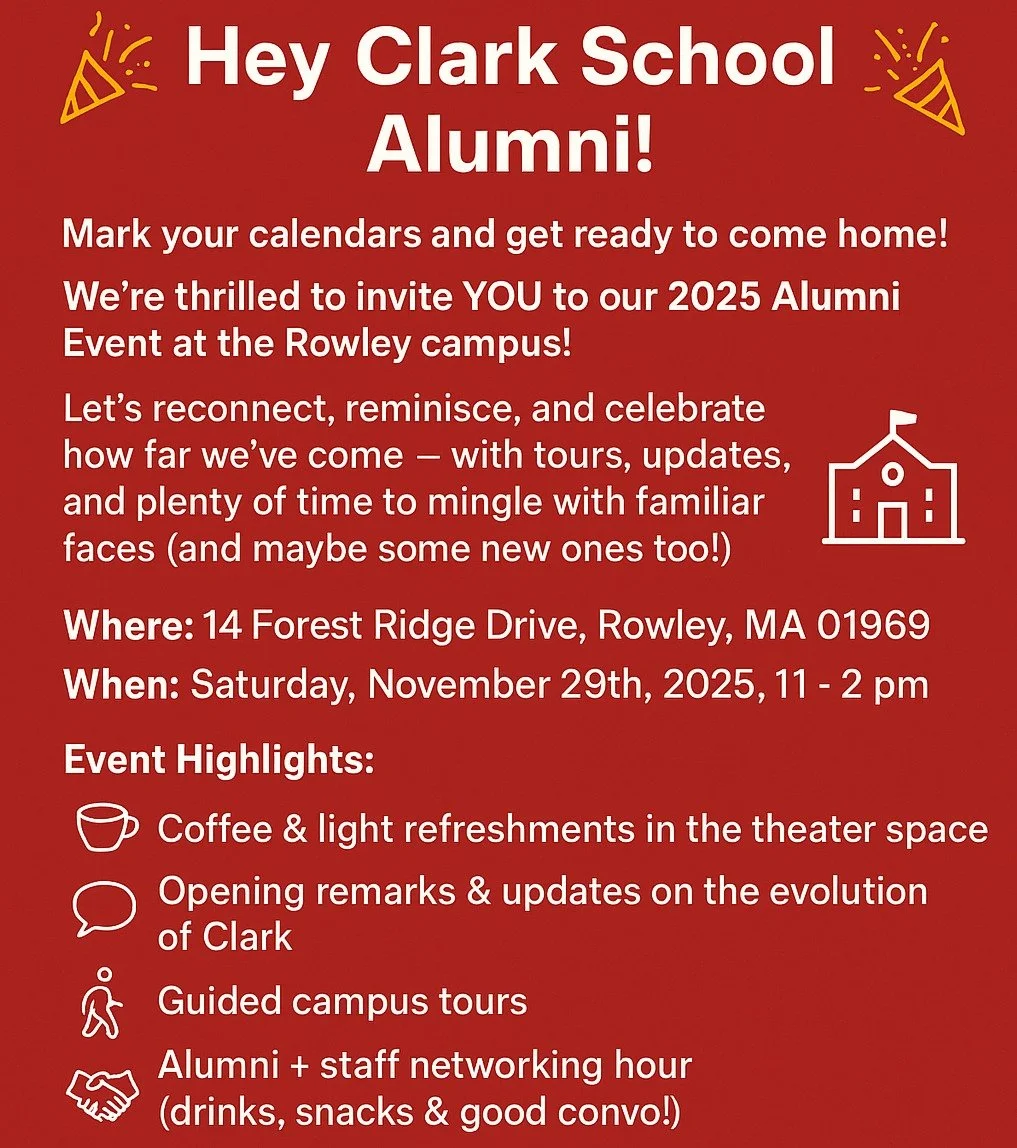 🎉 Countdown is ON!
Clark School&rsquo;s Alumni Event is just 2 weeks away!
Reconnect, reminisce, and celebrate 

👉 RSVP now: clarkschool.com/clark-alumni-event

We can&rsquo;t wait to see you there! 🎓✨

#clarkalumnievent #alumni #graduates #commun