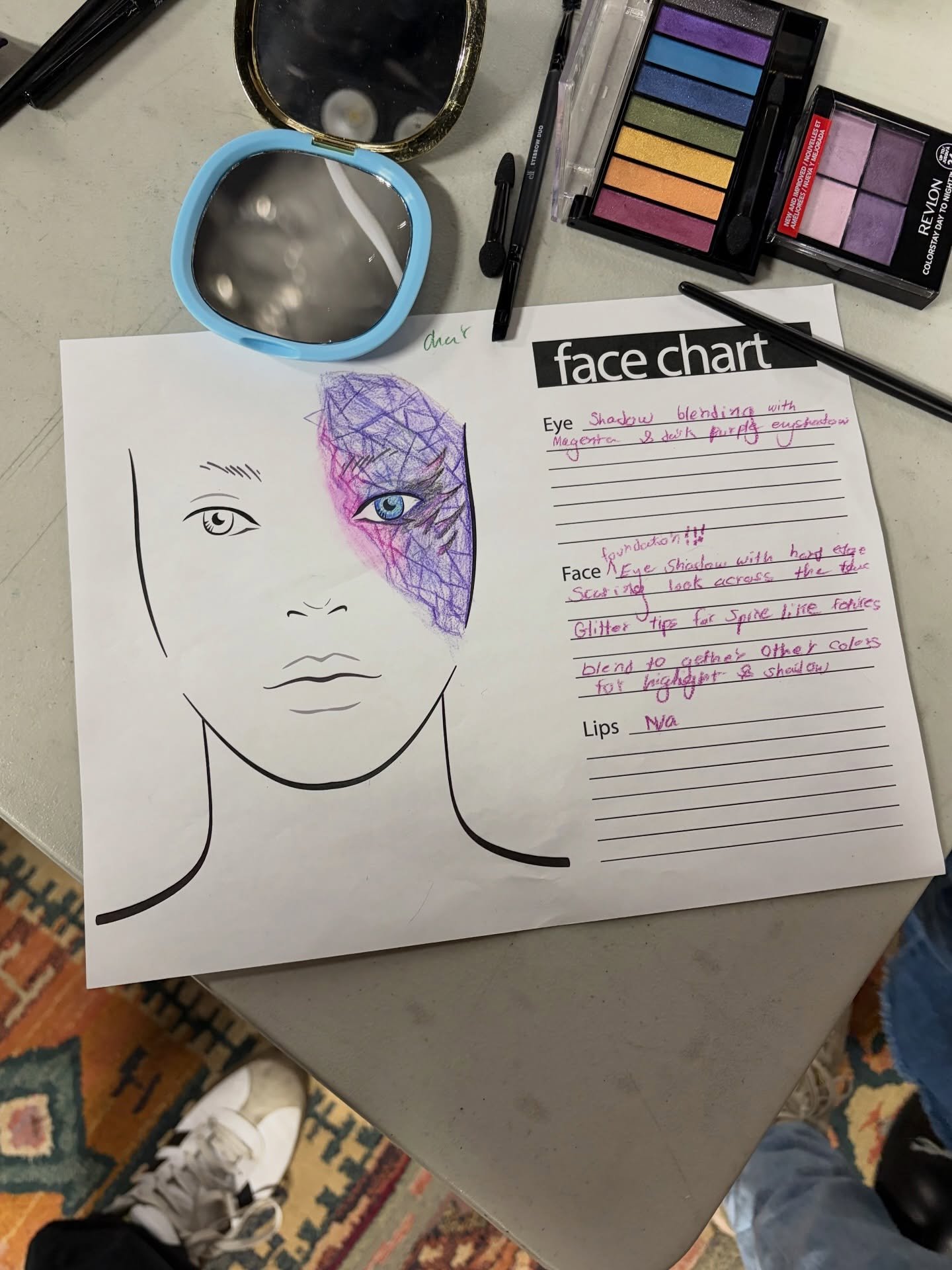 Middle School Theatre Tech Class 🎭 
From creating make up design plots to bringing them to live through hands-on application, students are exploring the artistry that helps tell a story on the stage. We love seeing their creativity and attention to 