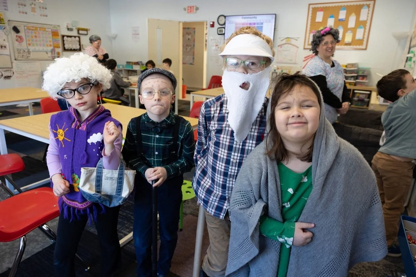 100 days smarter!

Our A/B groupers are celebrating the 100th day of school by dressing up as 100-year-olds and sharing collections of 100 items. It&rsquo;s a fun way to celebrate all the learning, creativity, and growth so far this year!