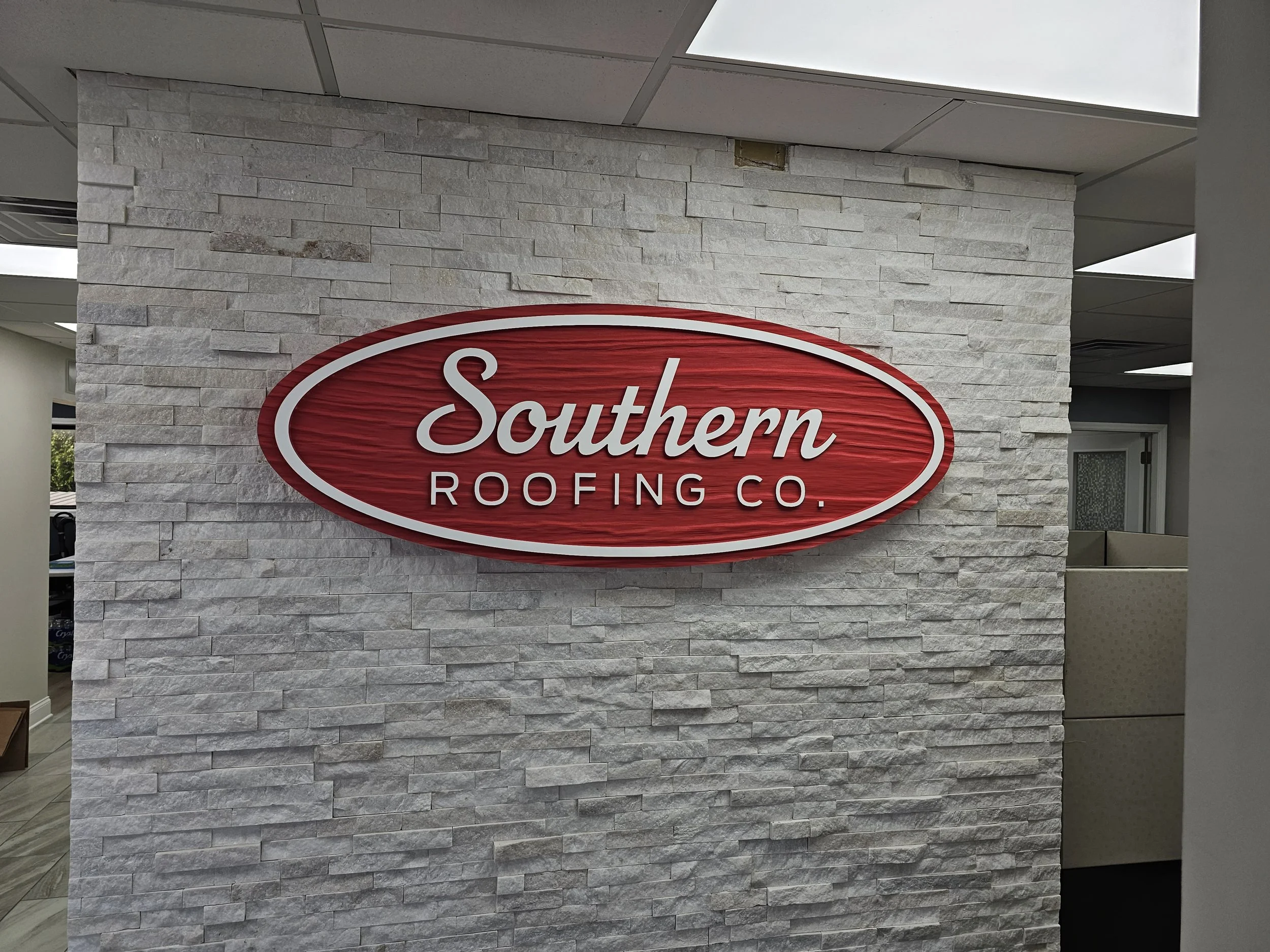 Dimensional Sandblasted Sign
Southern Roofing Co.
Nashville, TN
