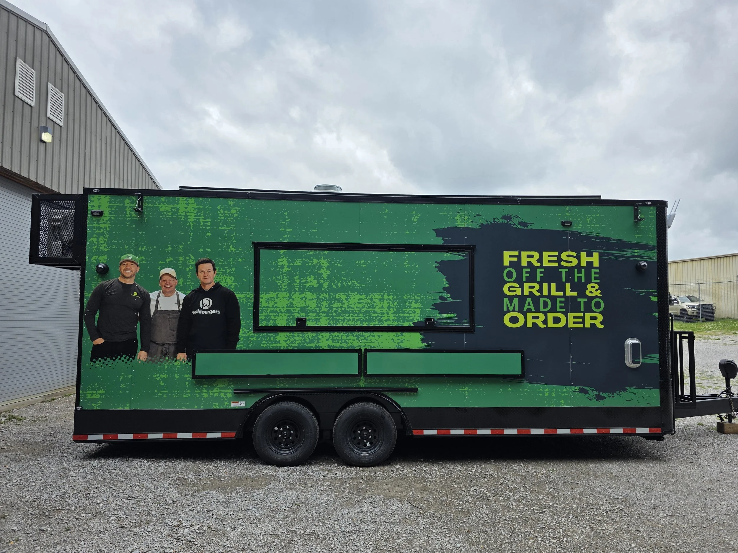 Vinyl Wrap on a Food Trailer
Custom Trailer Pros (Wahlburgers)
Columbia, TN