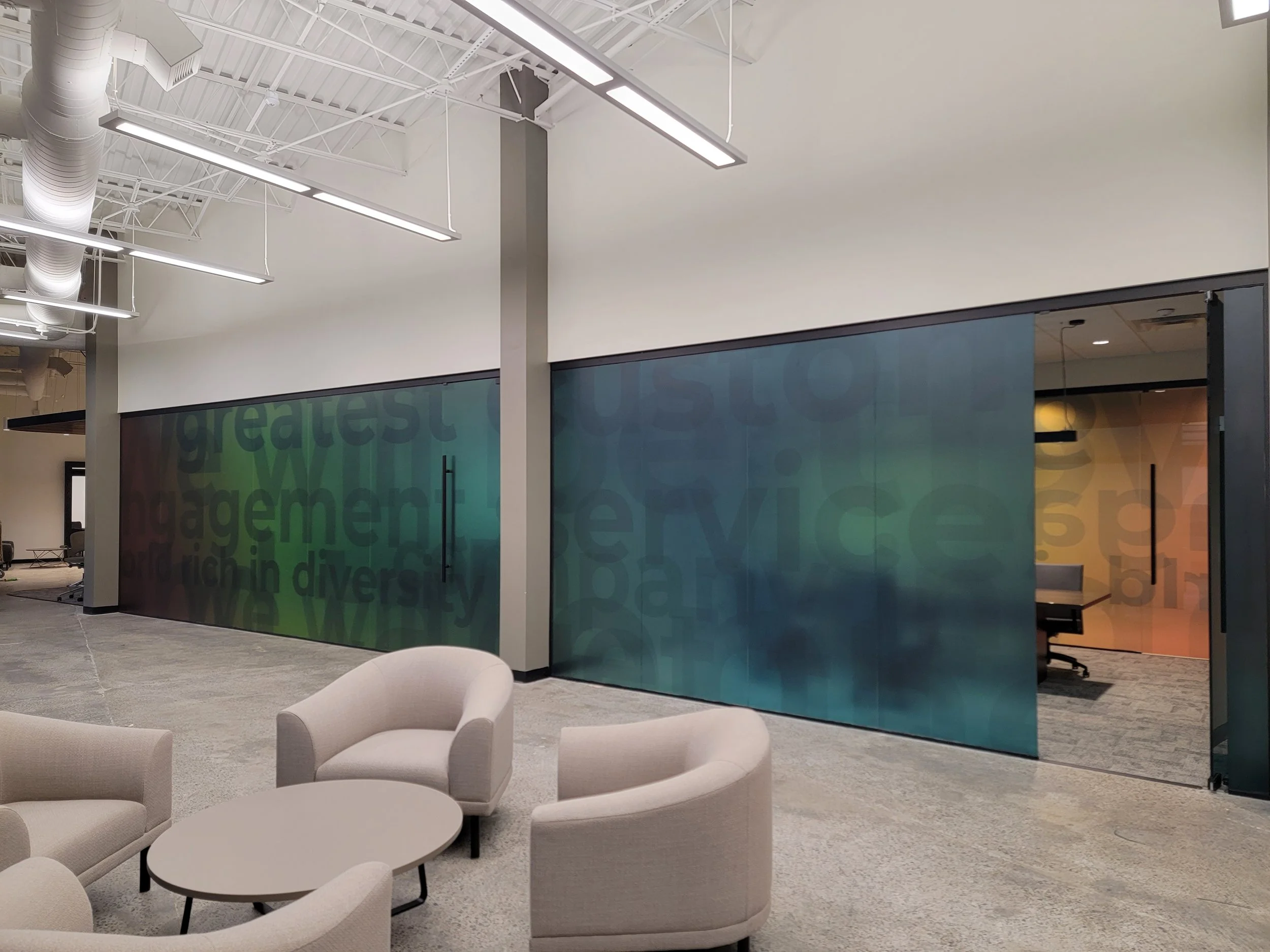 Interior Vinyl (Printed on Clear) on Glass
Concentrix
Nashville, TN