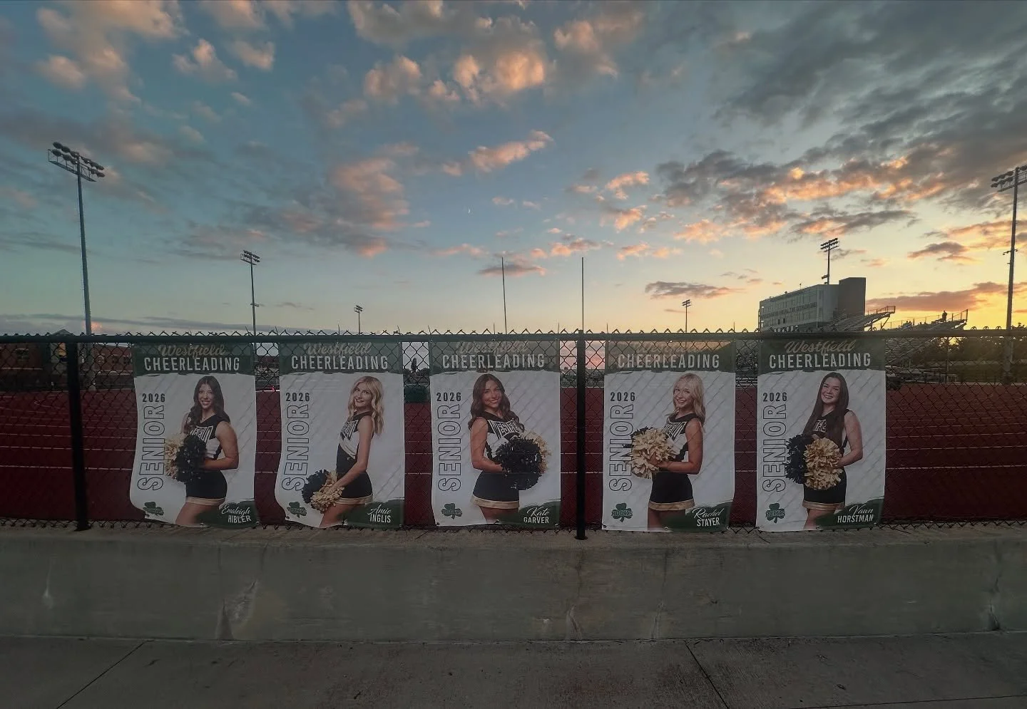 Checking out the cheer banners tonight and the sky was showing off. 
*
*
*
#westfieldseniorphotographer #seniorbanners #sportsphotographer #sportraits #seniorpics
