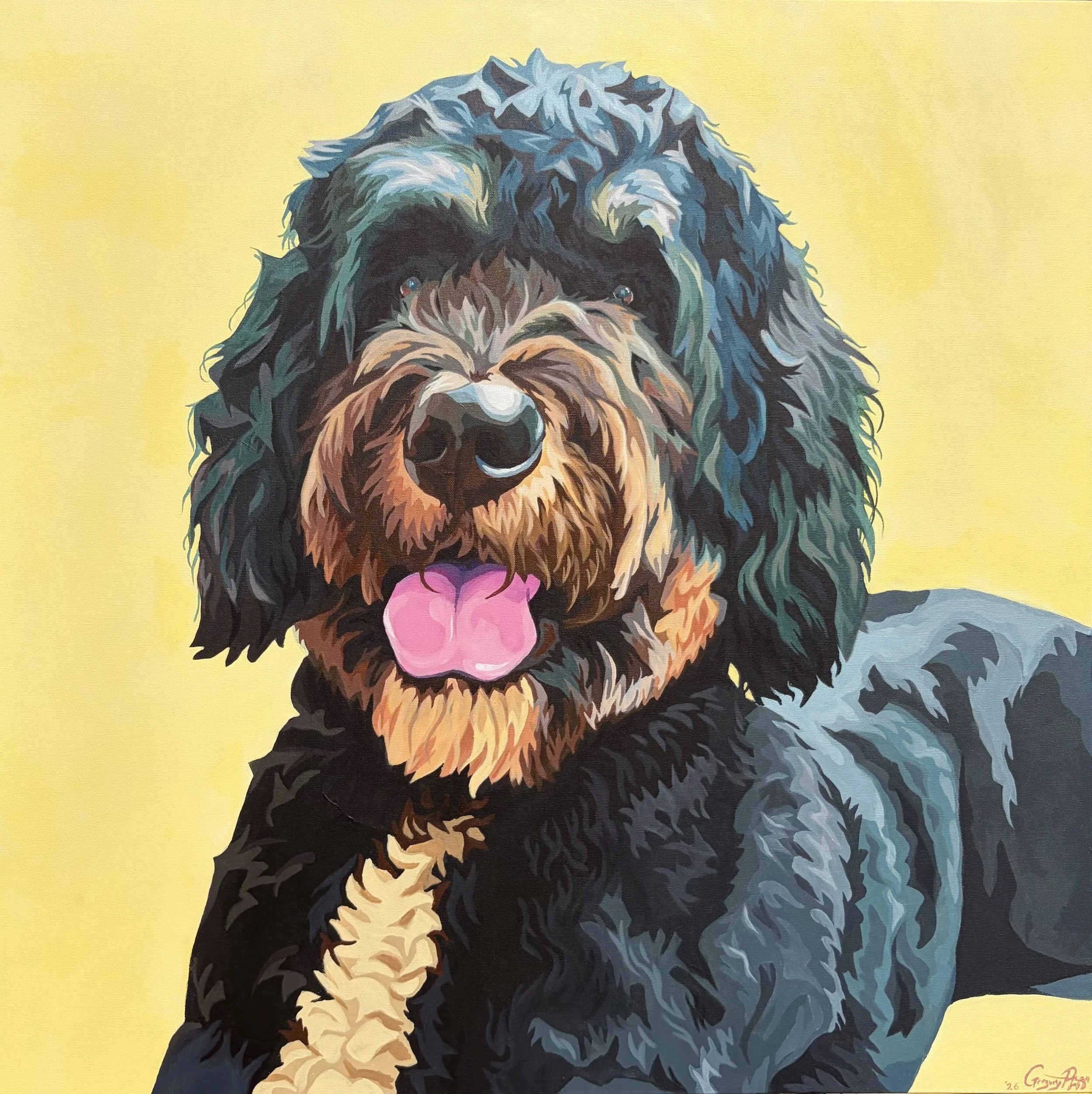 "Hobey" 2026, 3'x3'