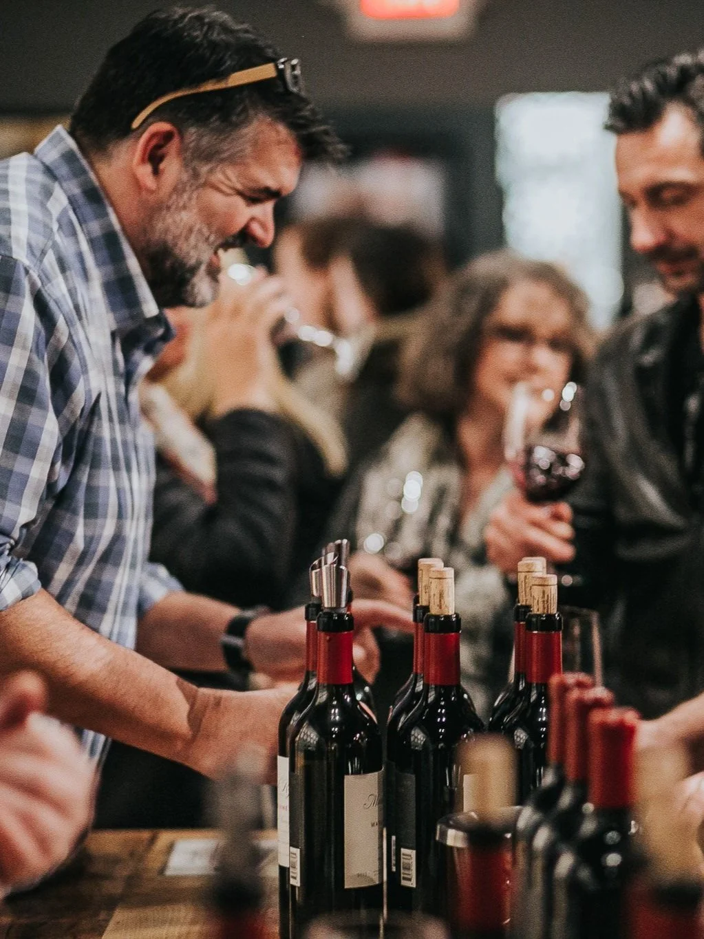 Mark Ryan release party with a selection of wines