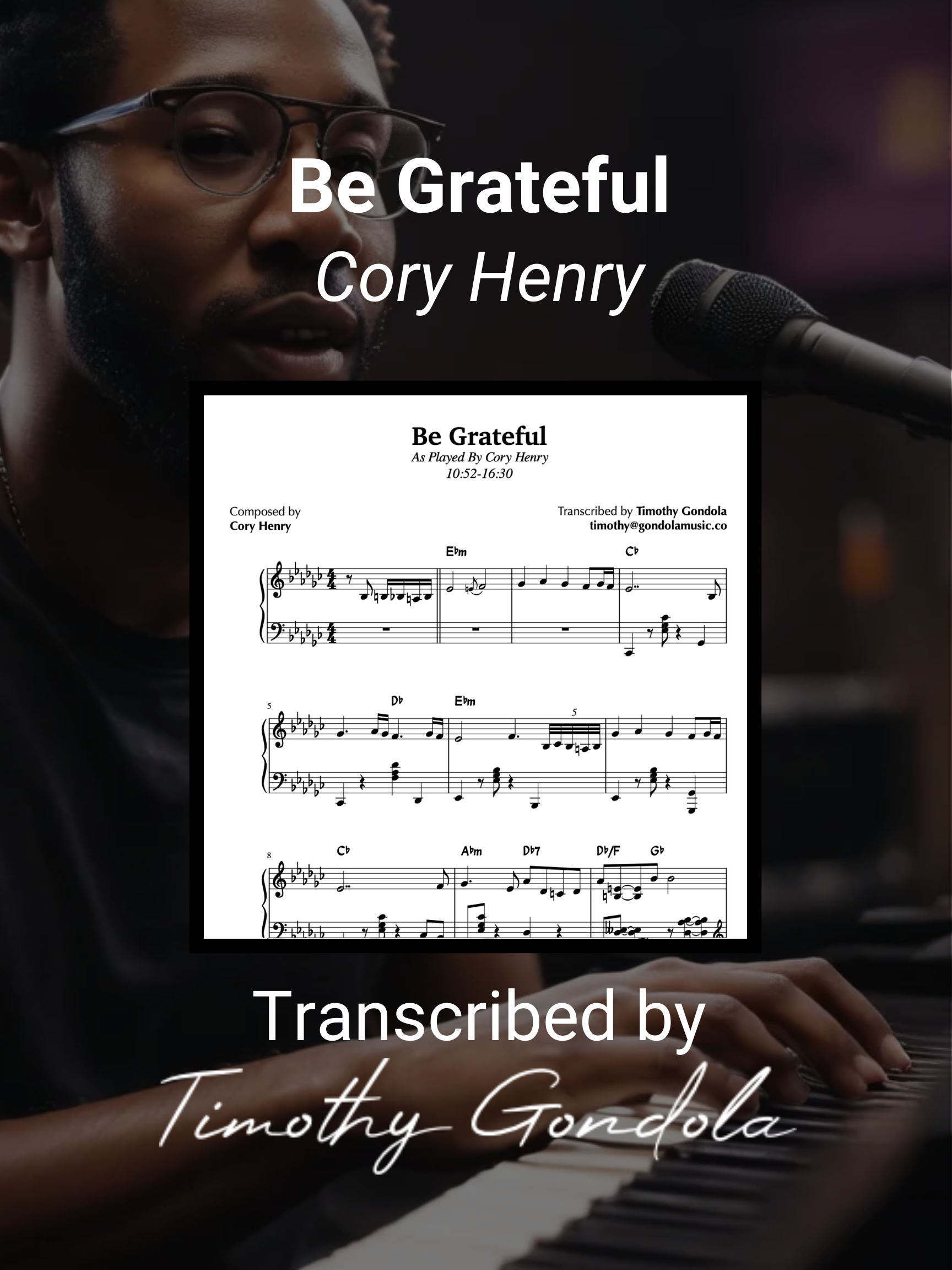 [Cory Henry] Be Grateful