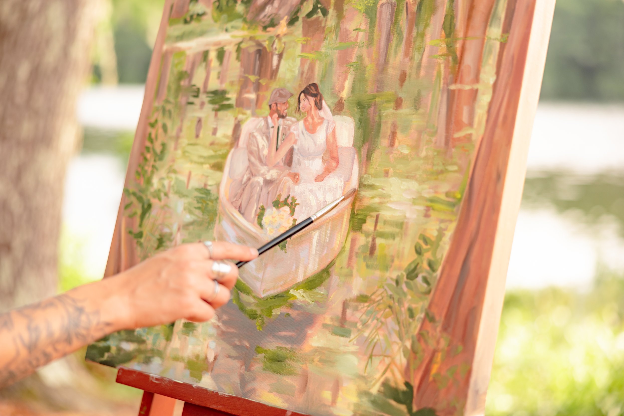 Charleston Live Wedding Painting