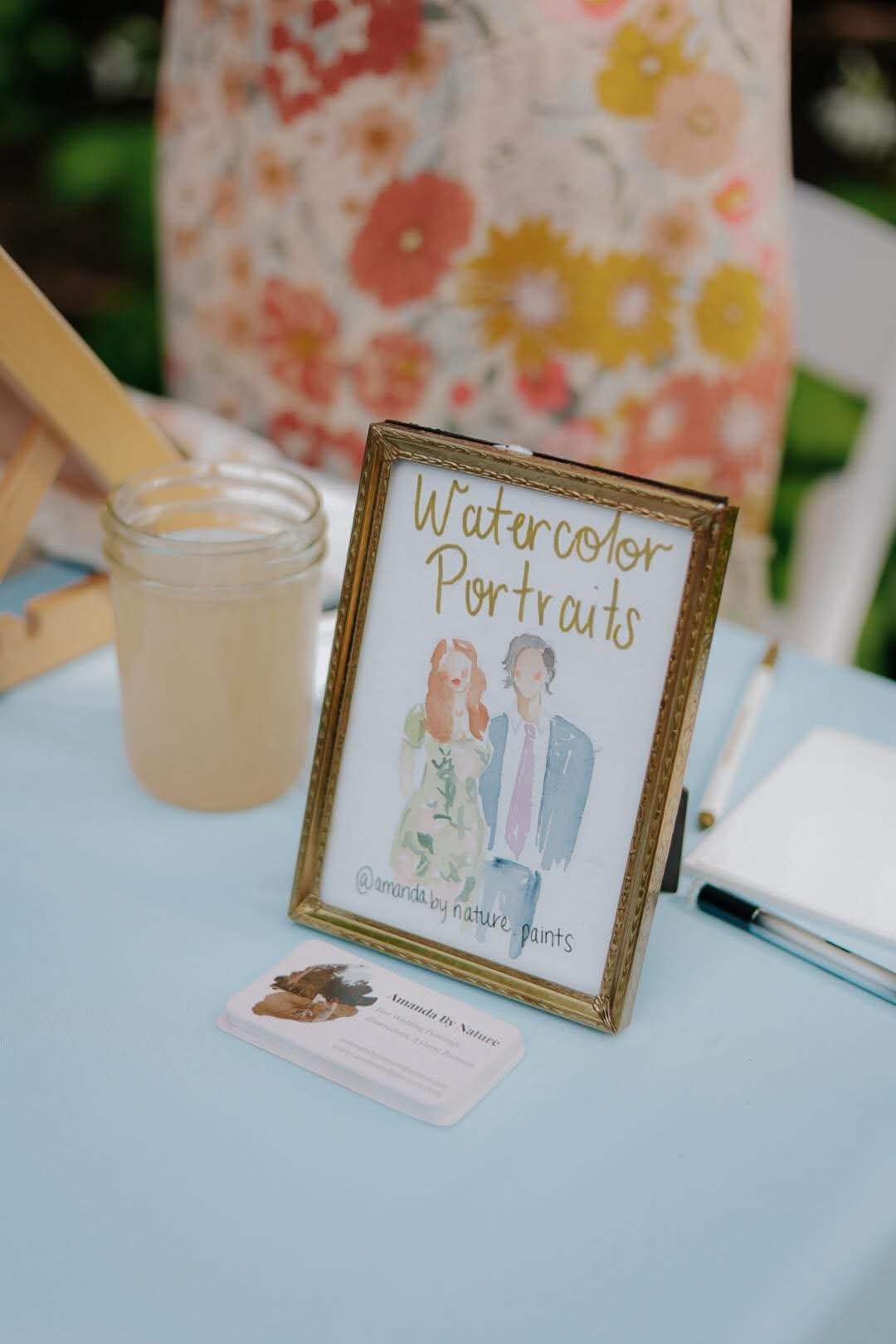 Why Couples Love Watercolor Guest Portraits as Wedding Favors