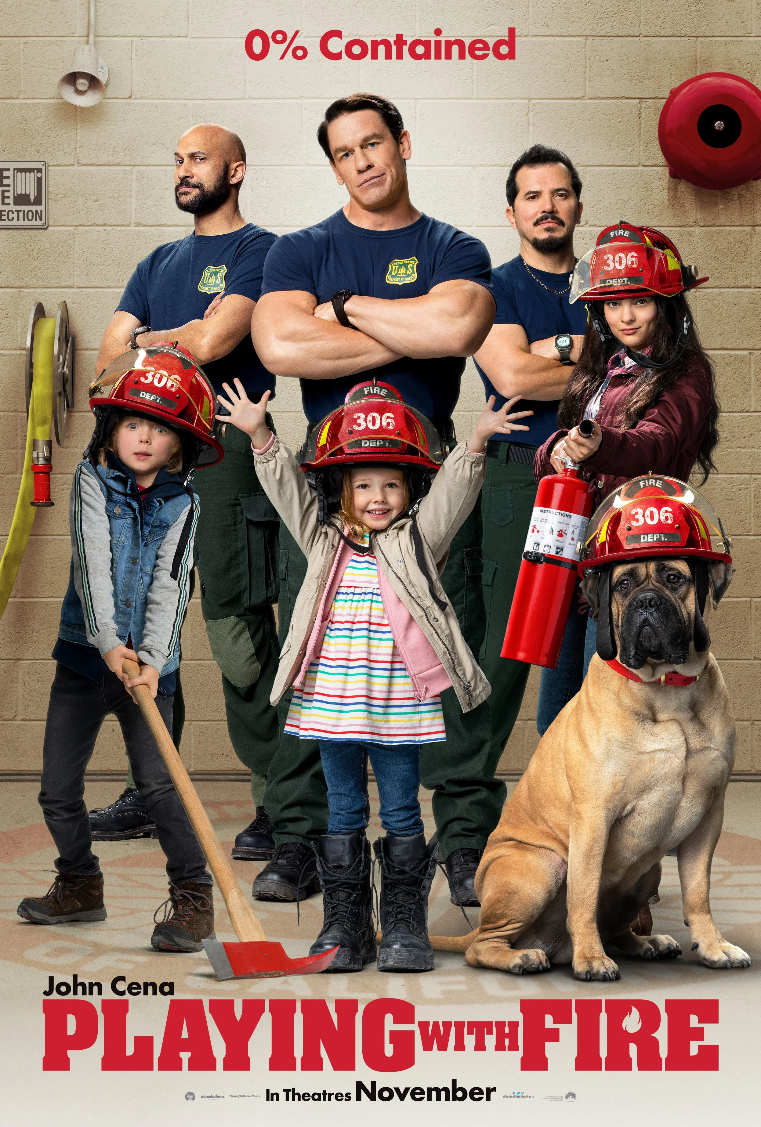 "Playing with Fire" featuring John Cena movie poster